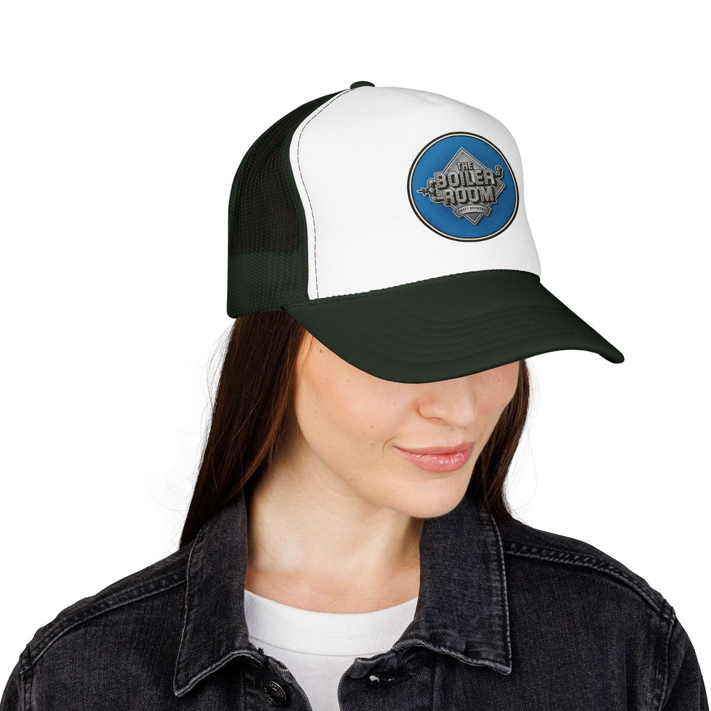Boiler Room Trucker Hat — Vintage Sailboat Foam Cap