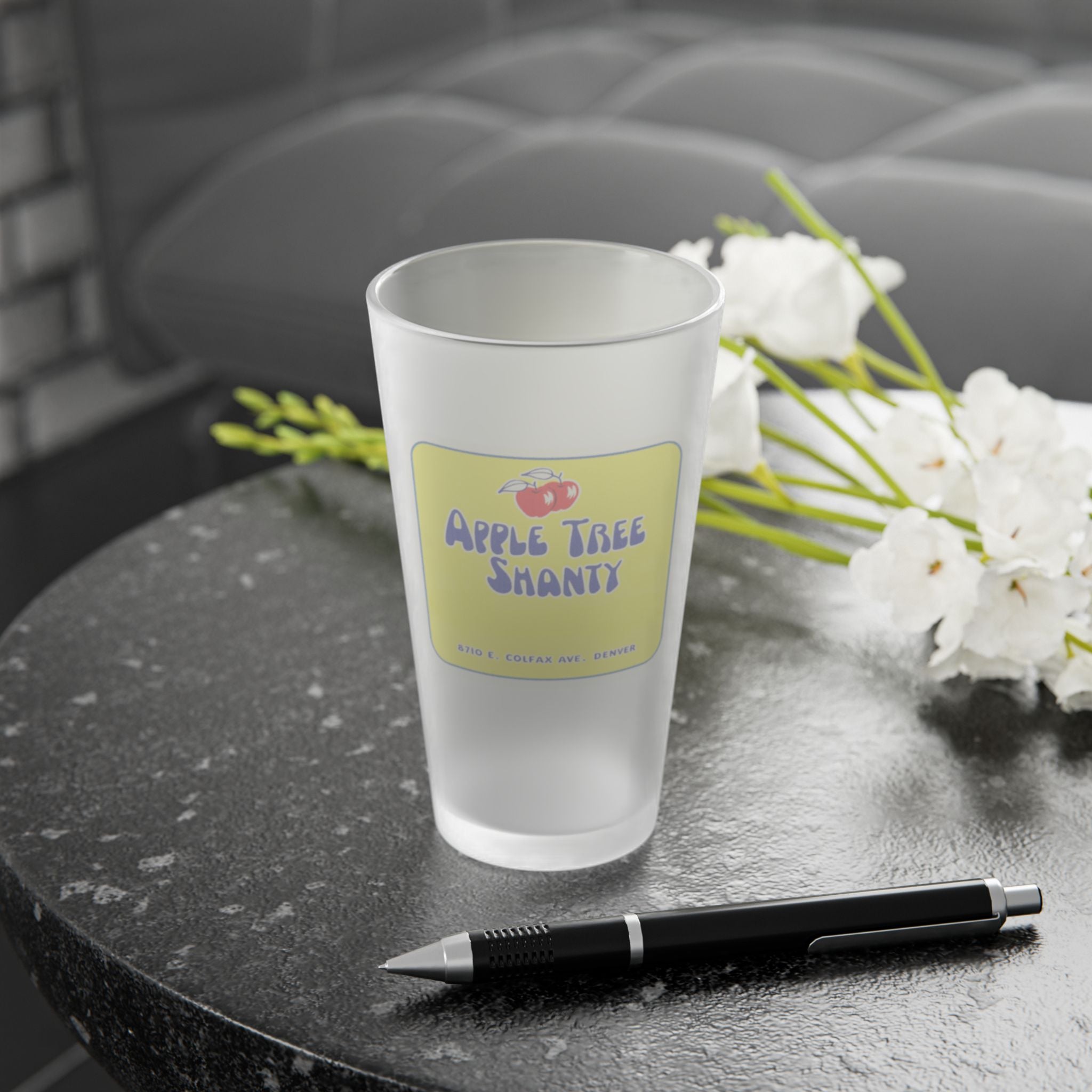 APPLE TREE SHANTY | Frosted Pint Glass 16oz