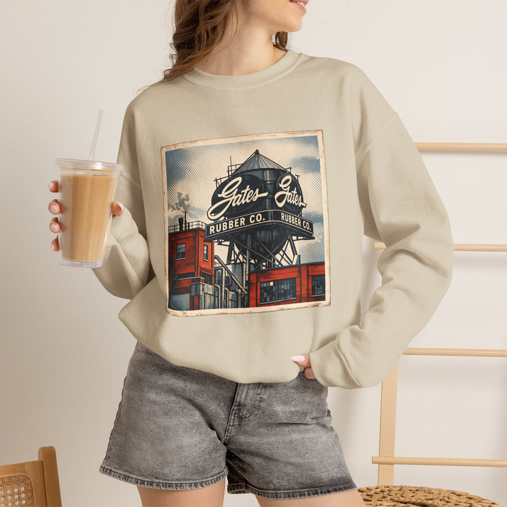 Gate's Rubber Company water tower | Native303 Sweatshirt