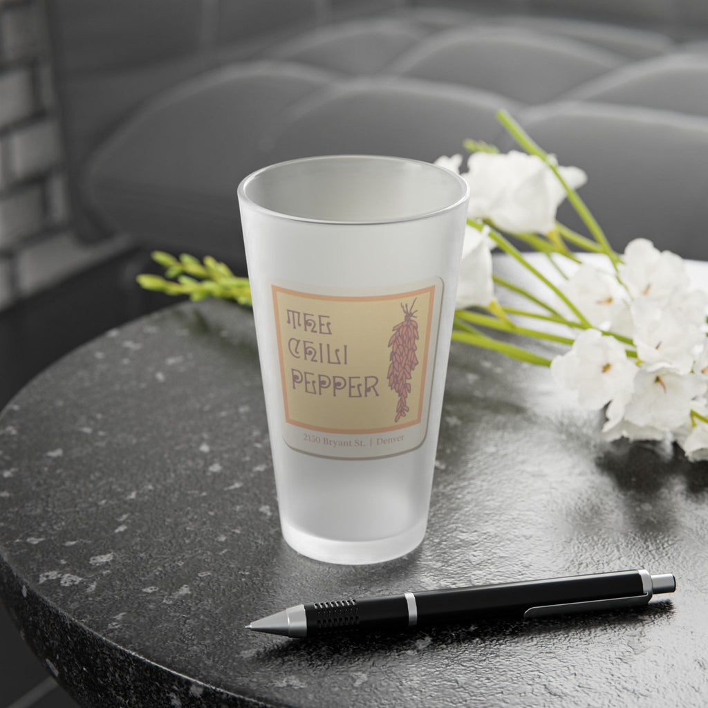 THE CHILI PEPPER | Frosted Pint Glass 16oz