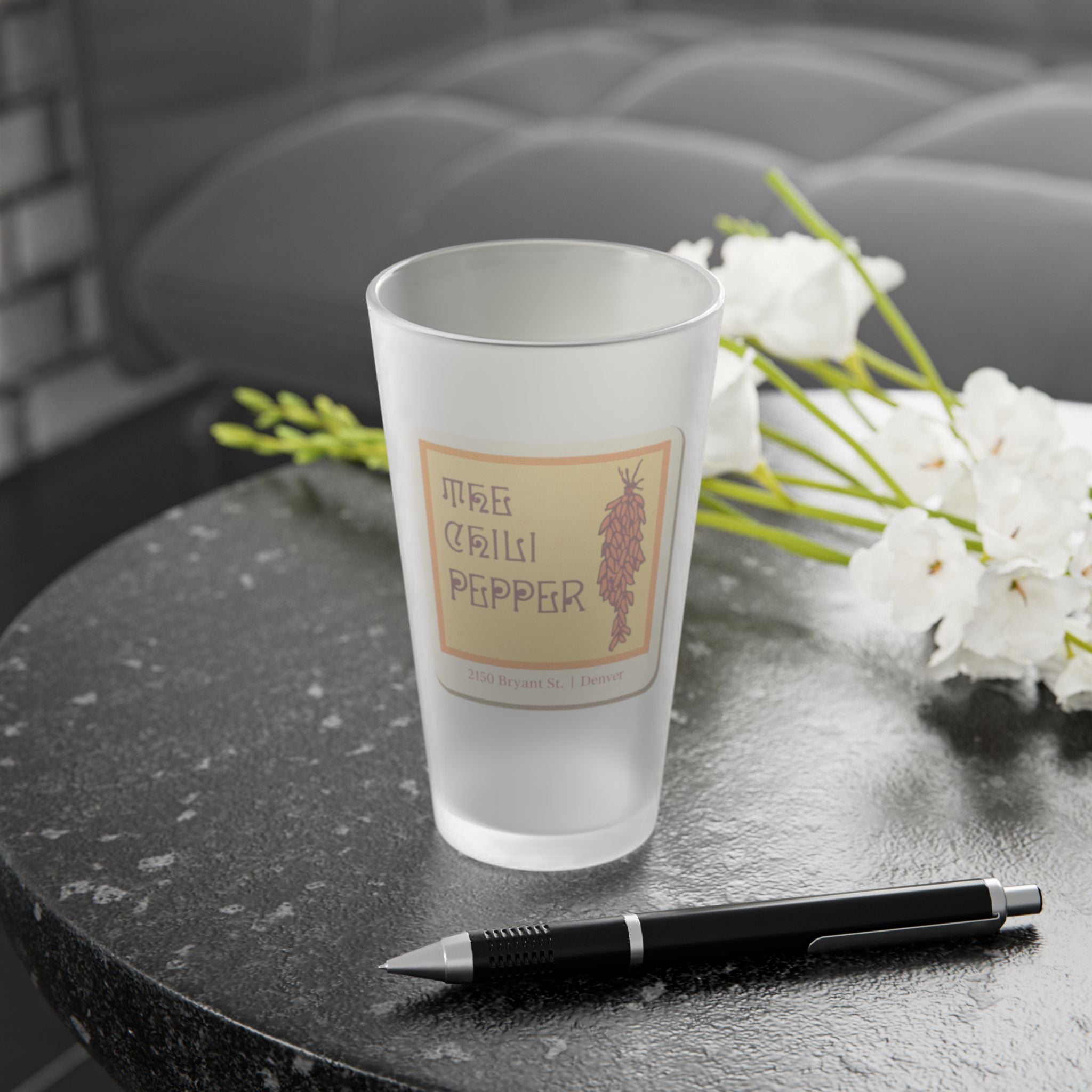 THE CHILI PEPPER | Frosted Pint Glass 16oz