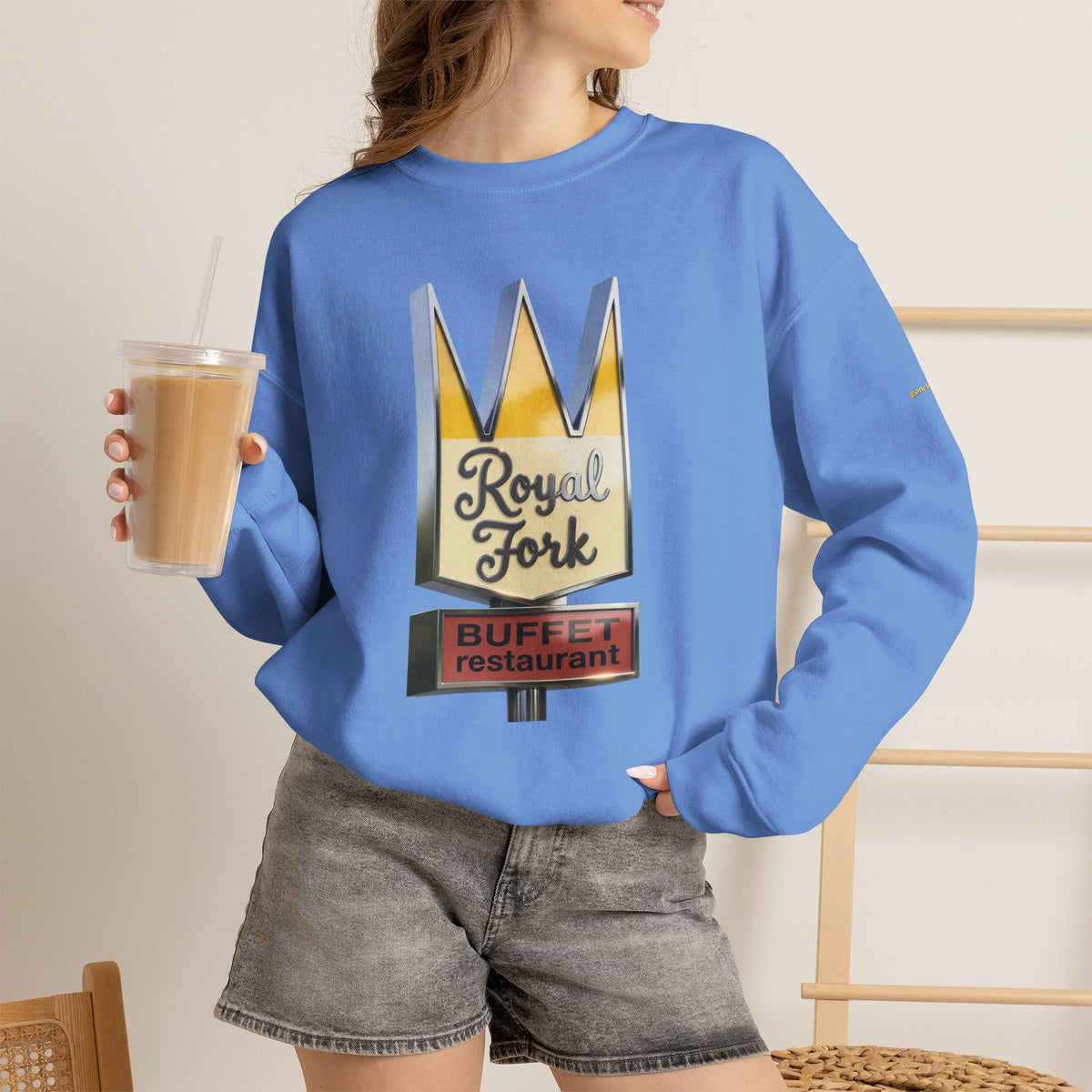 Royal Fork restaurant hi resolution digital style  | Native303 Sweatshirt
