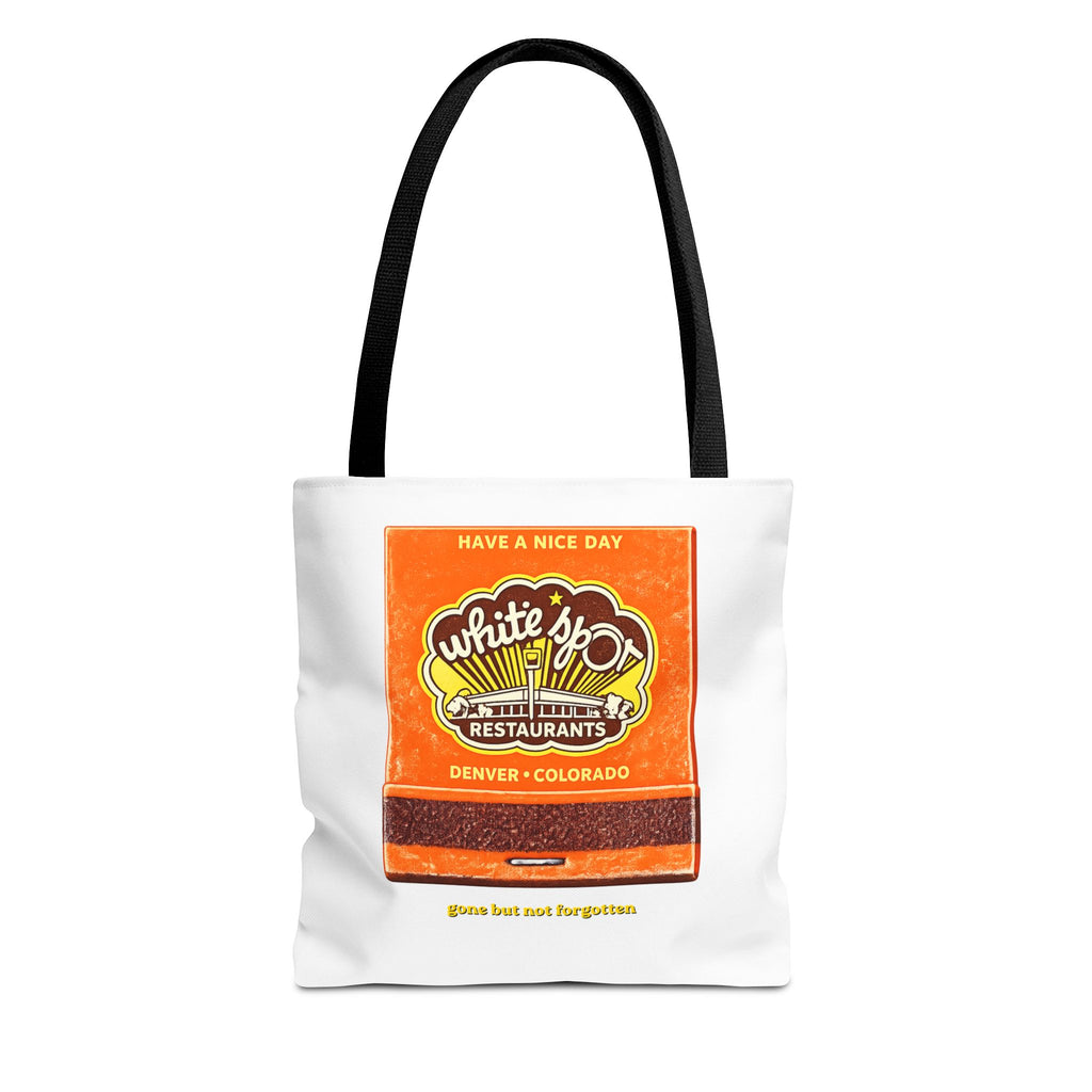 White Spot matchbook tote