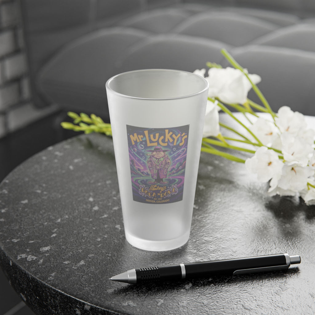 MR LUCKYS ACID TRIP | Frosted Pint Glass 16oz