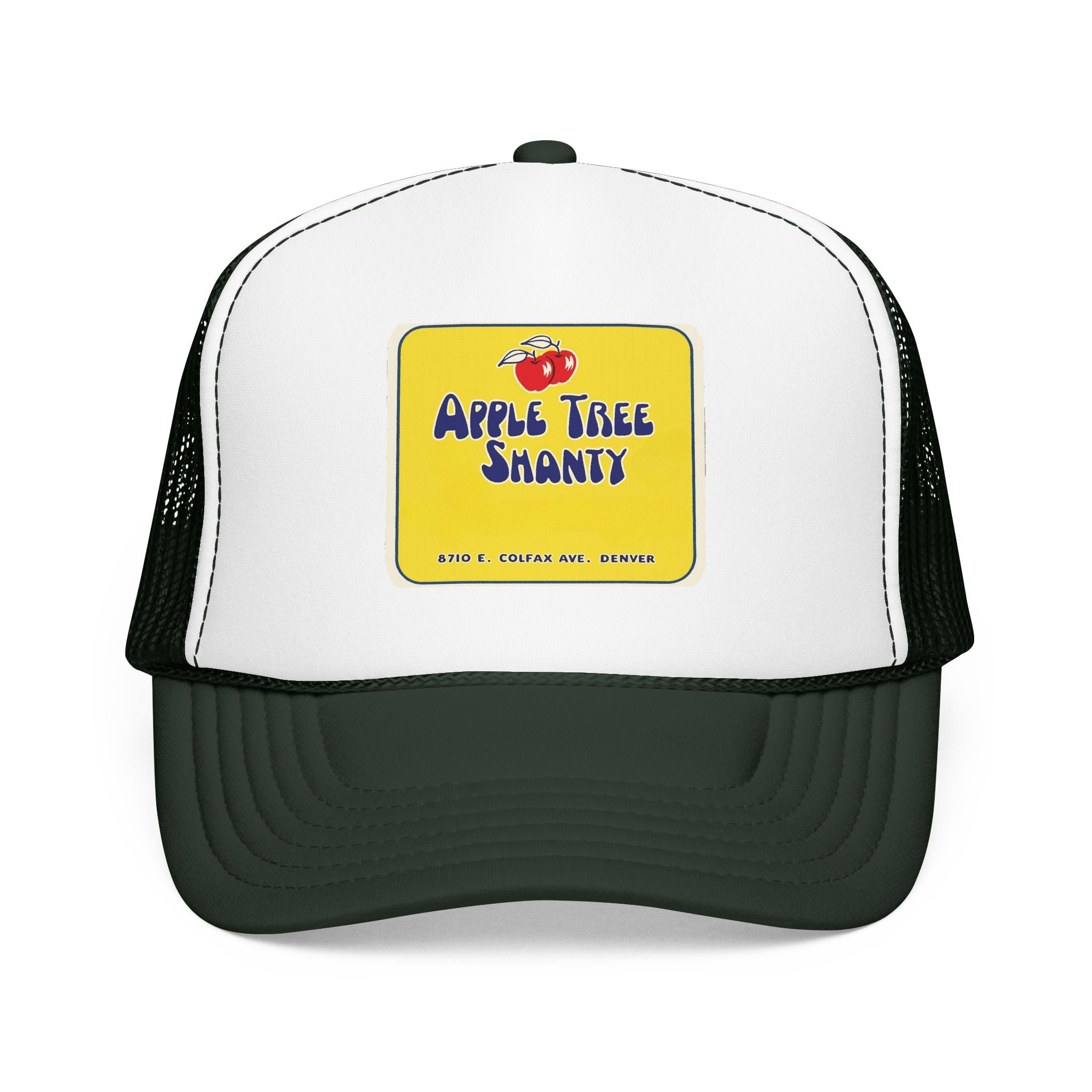 Apple Tree Shanty Trucker Hat — Vintage Sailboat Foam Cap