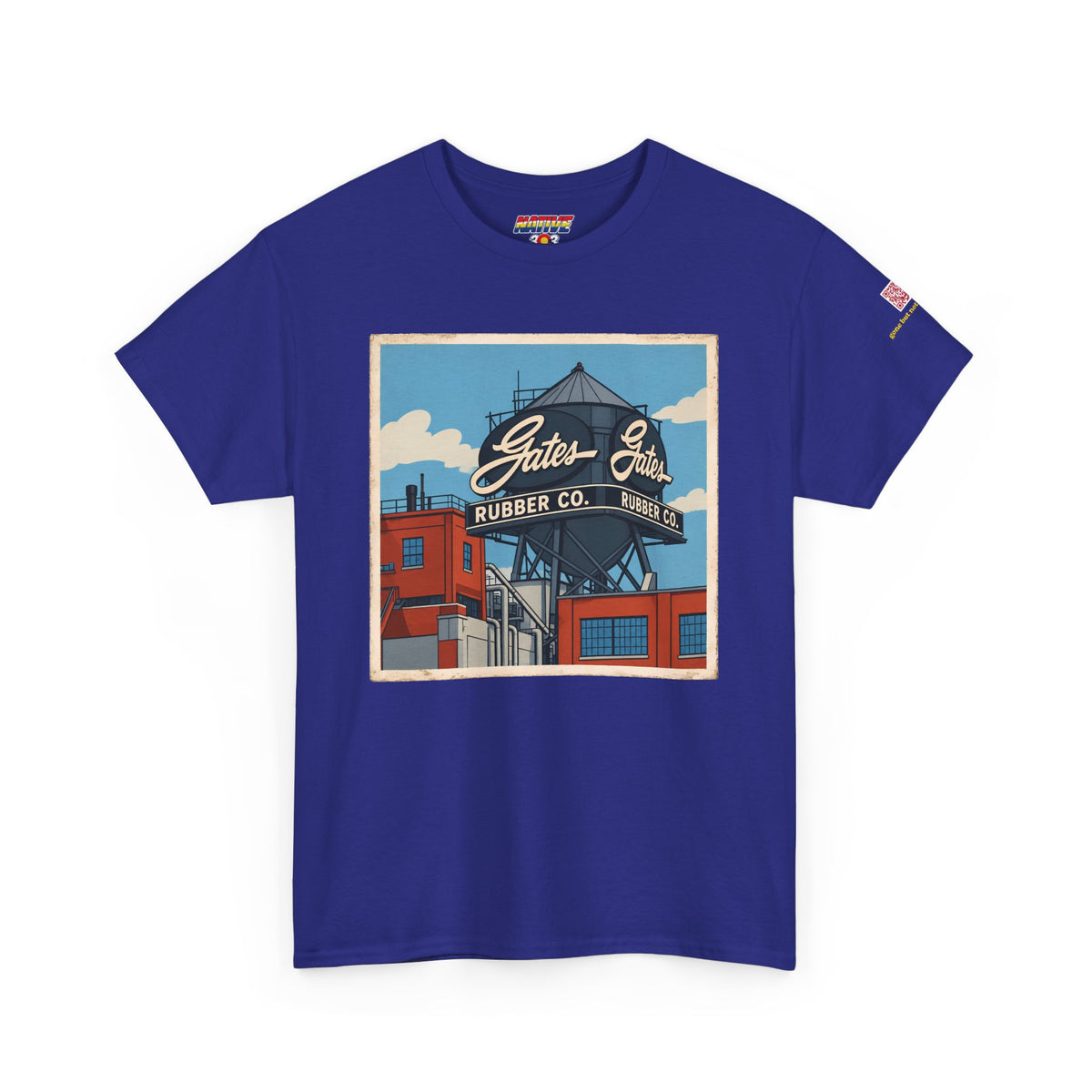 Gates water tower - cartoon style - vintage Denver gear
