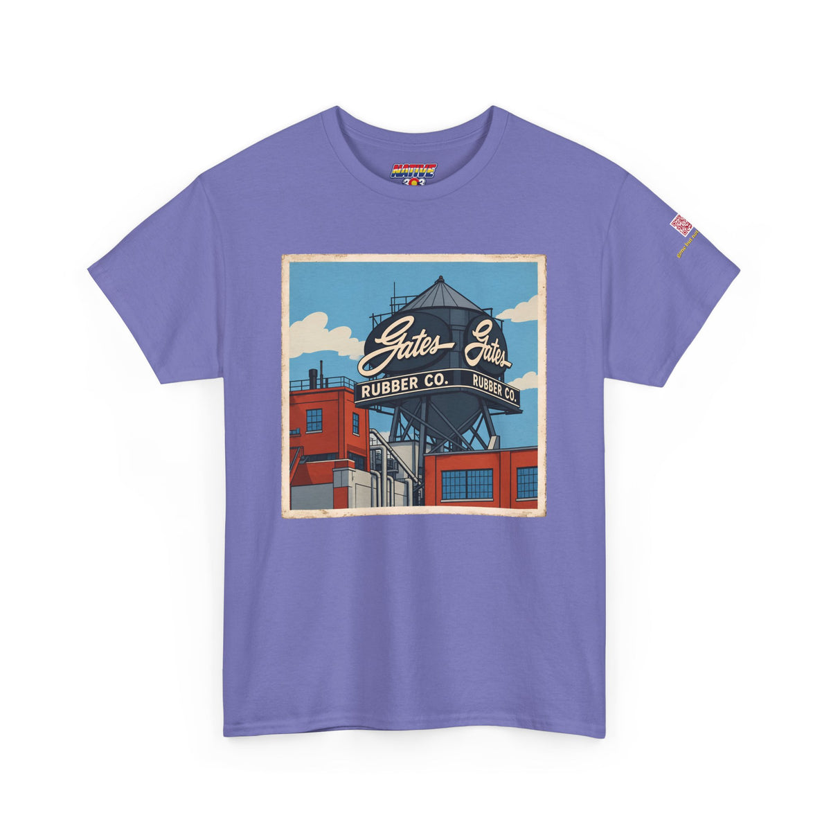 Gates water tower - cartoon style - vintage Denver gear
