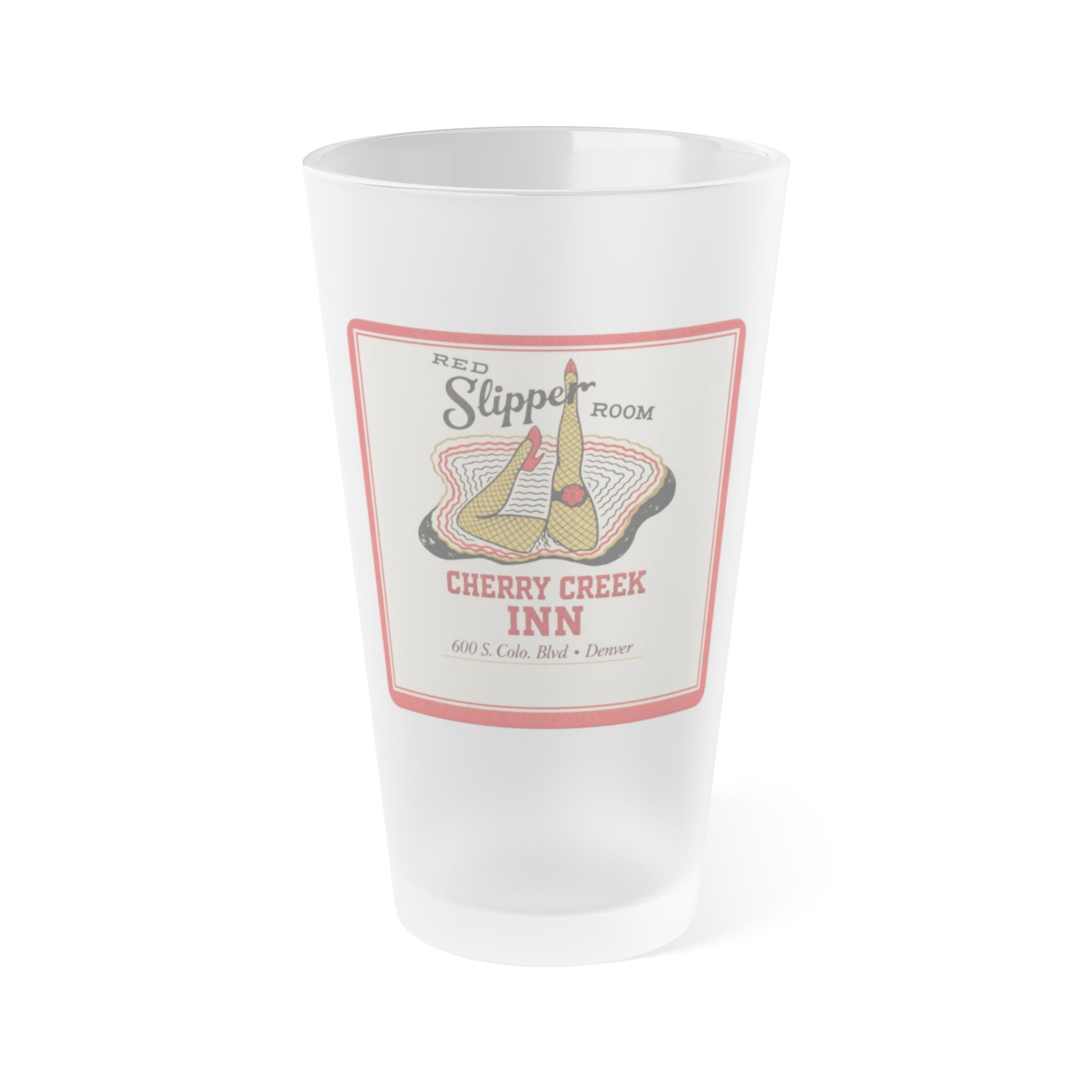 Cherry Creek Inn and The Red Slipper Room - Frosted Pint Glass 16oz