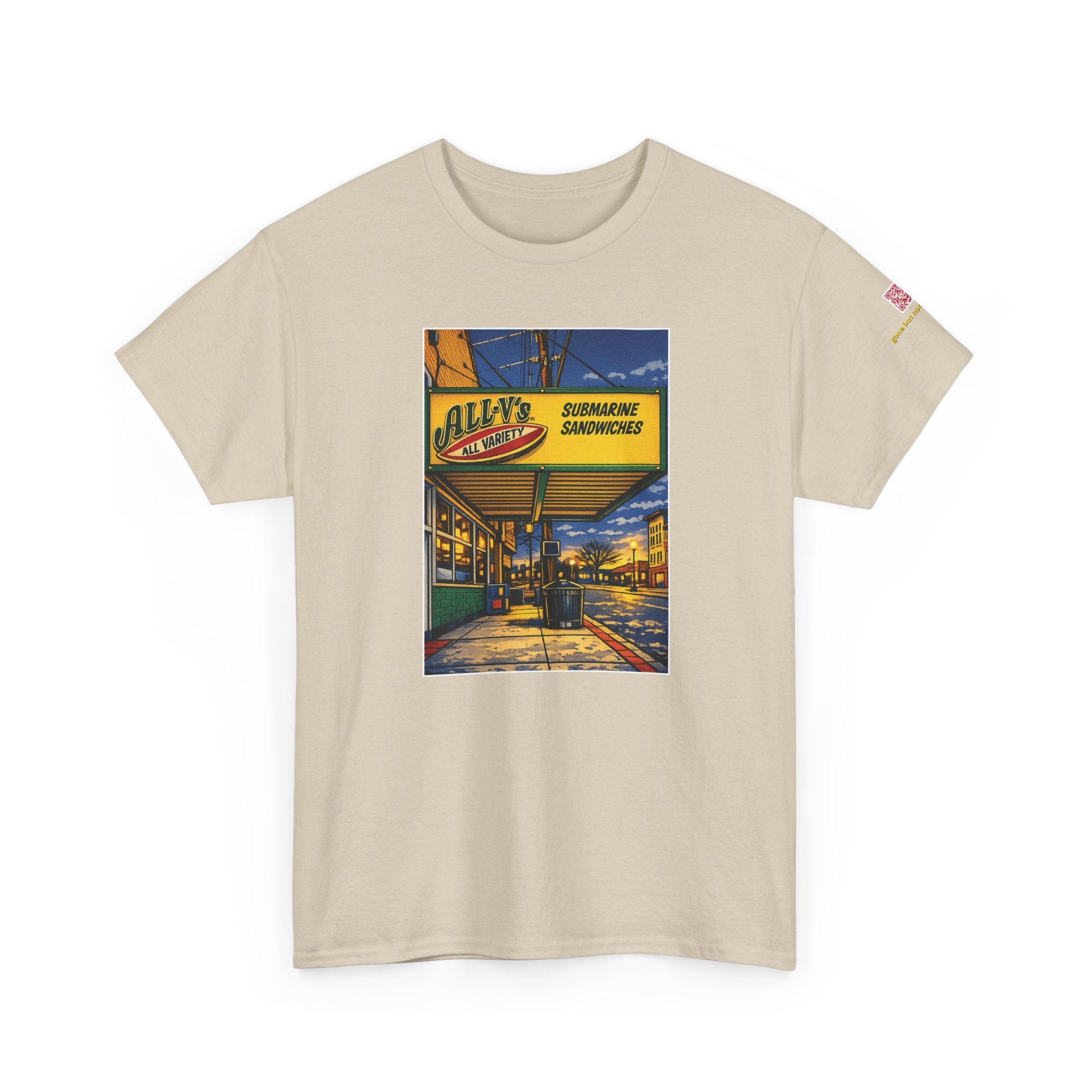 All-V's comic style design- vintage Denver gear