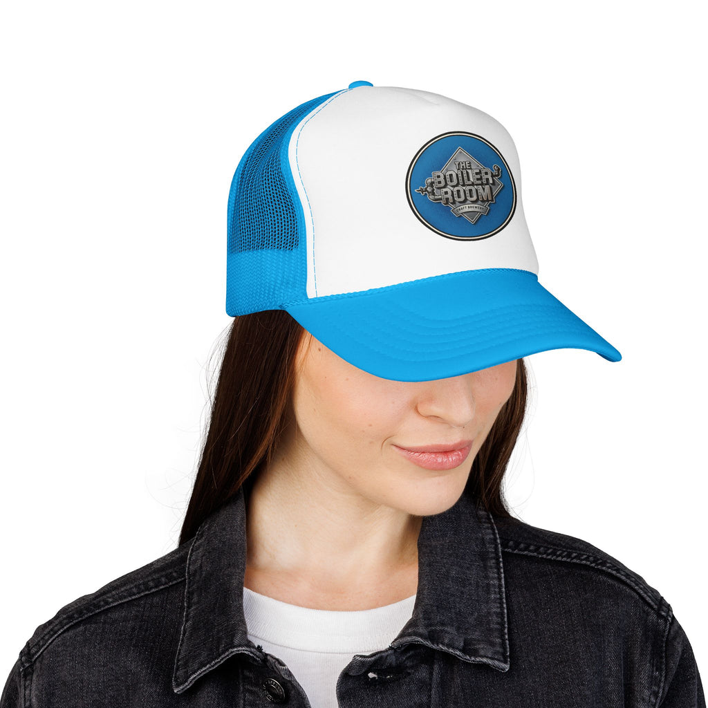 Boiler Room Trucker Hat — Vintage Sailboat Foam Cap