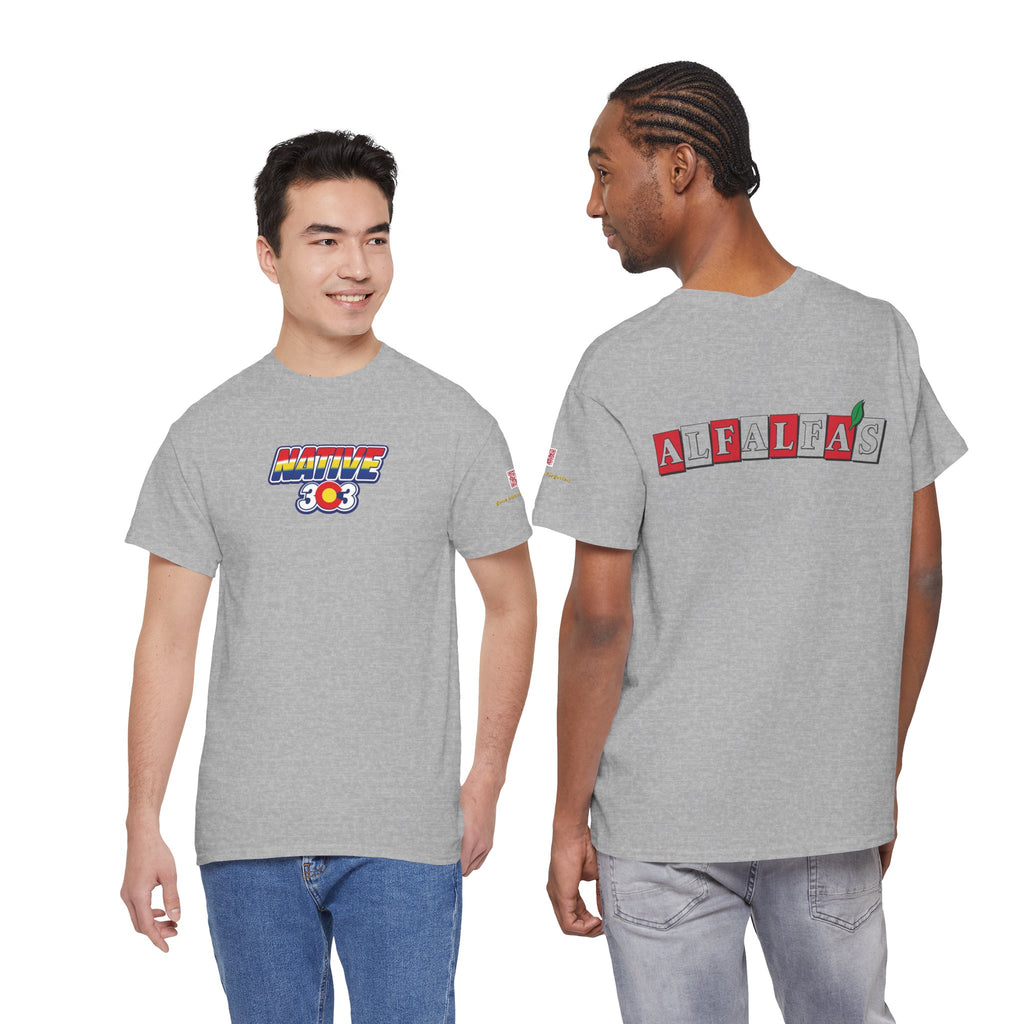 ALFALFAS logo - vintage Metro Denver gear