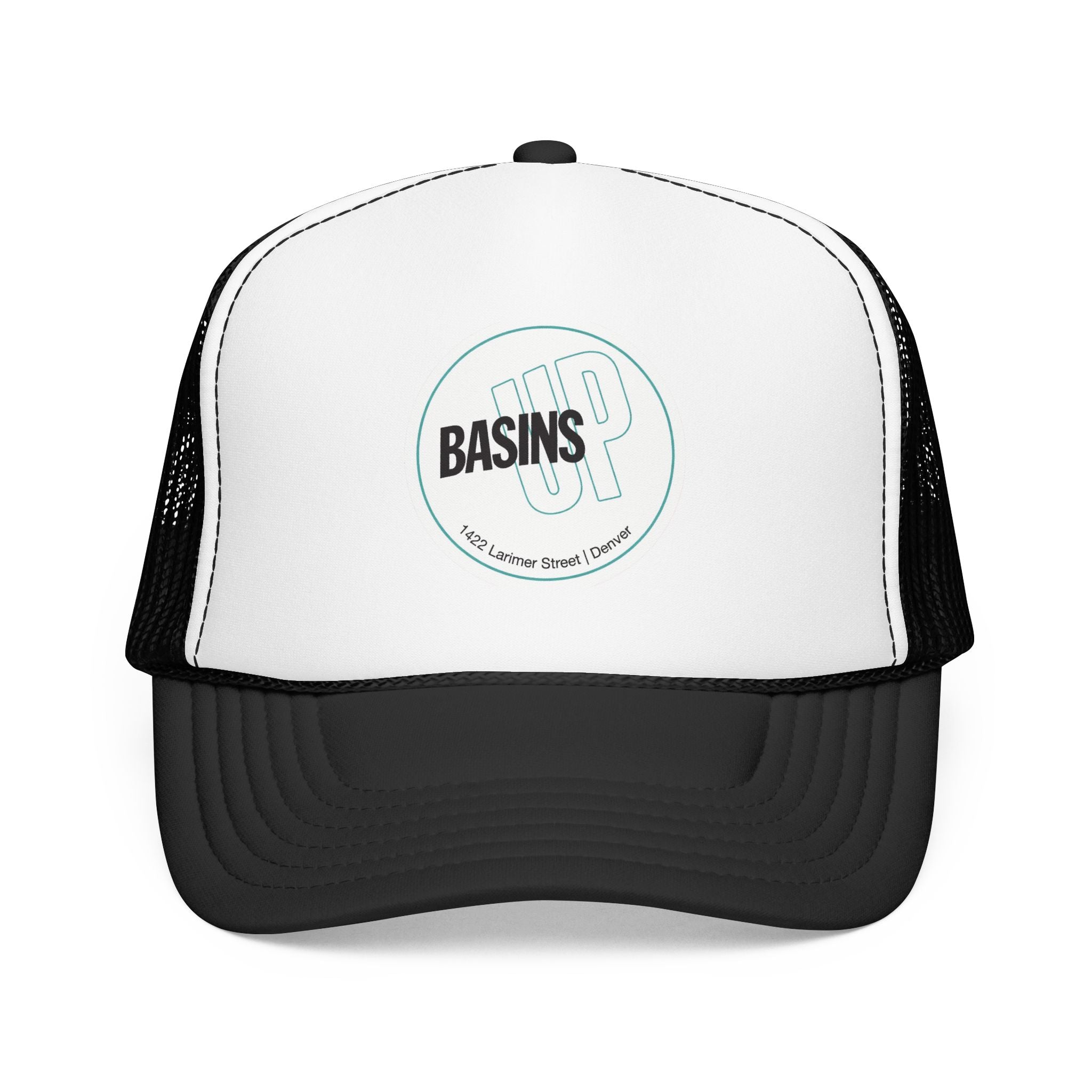 Basin's Up Trucker Hat — Vintage Sailboat Foam Cap