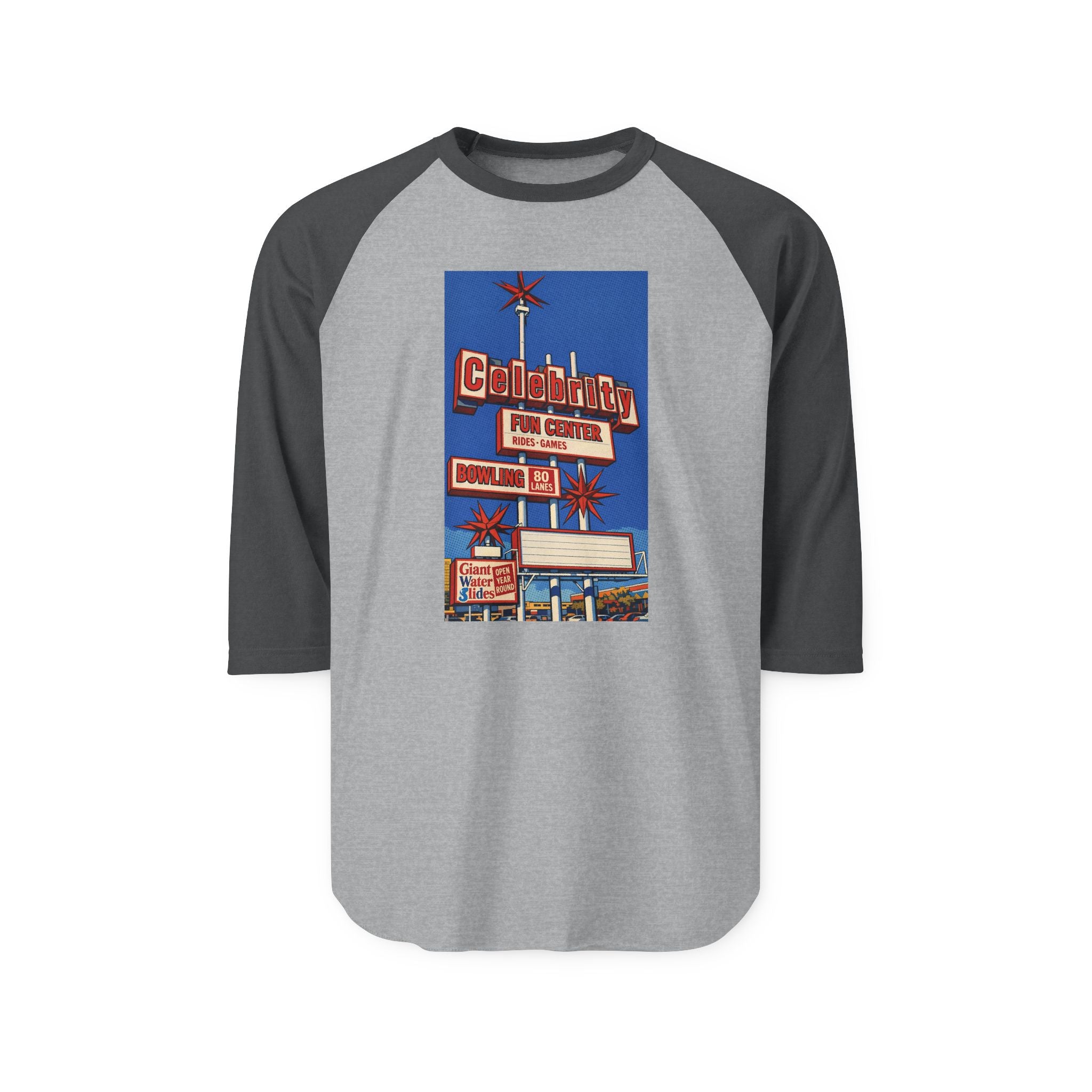 CELEBRITY FUN CENTER | Retro Baseball Tee