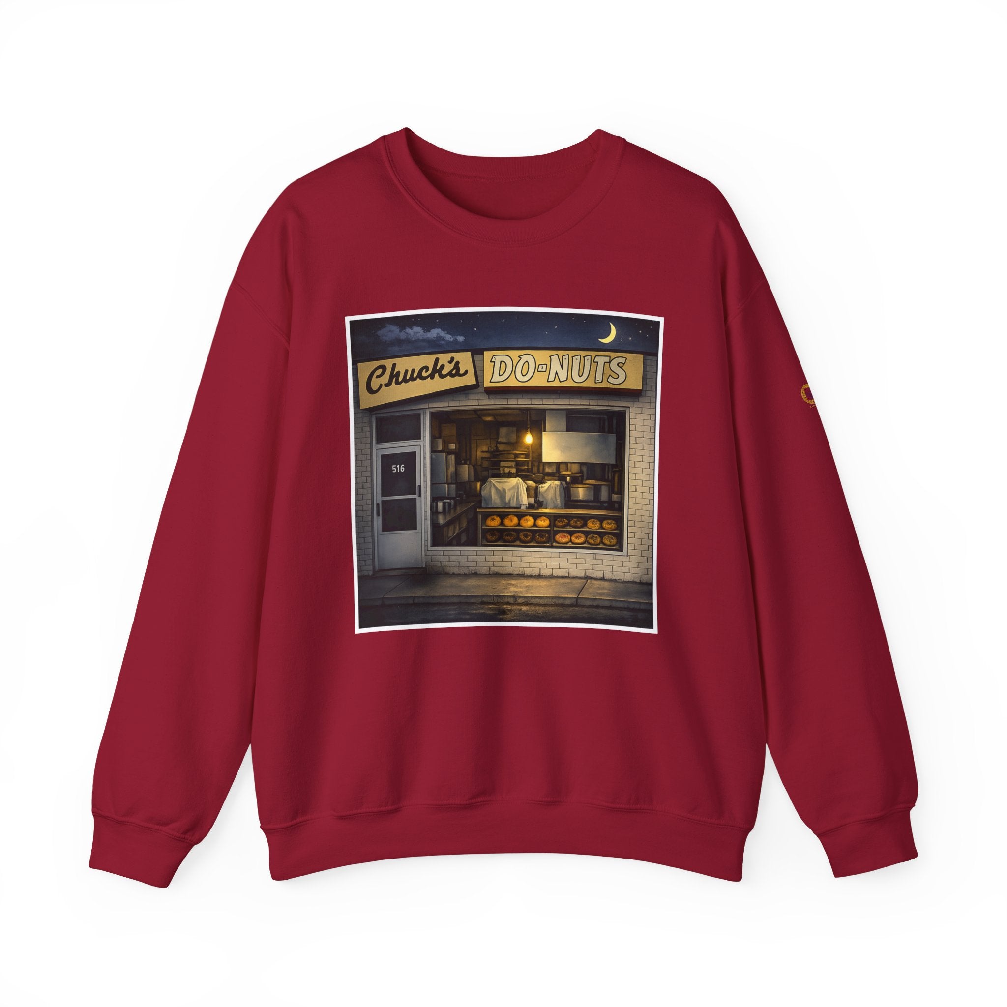 Chuck's Donuts nightscene | Native303 Sweatshirt