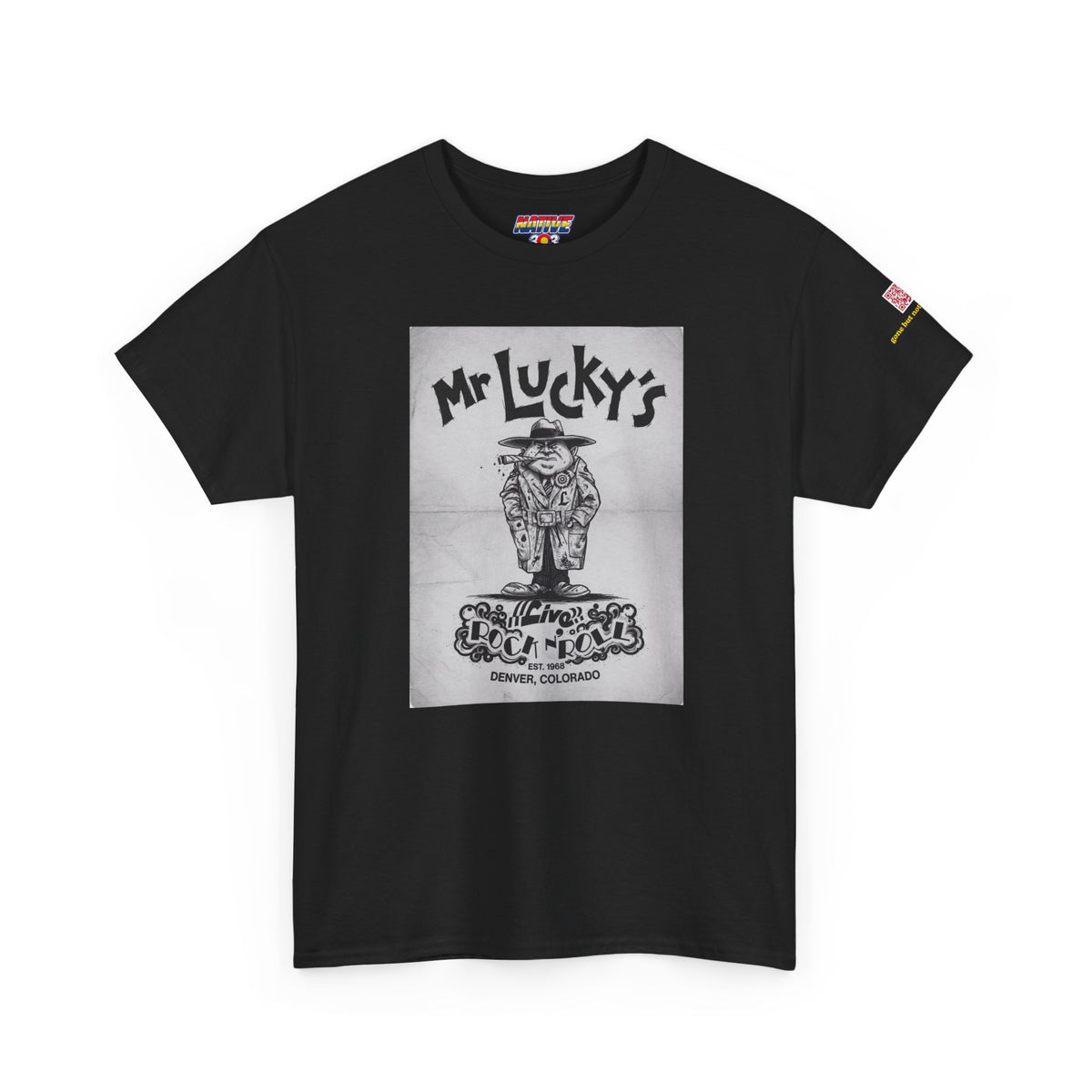 Mr Luckys B/W flyer - vintage Metro Denver gear