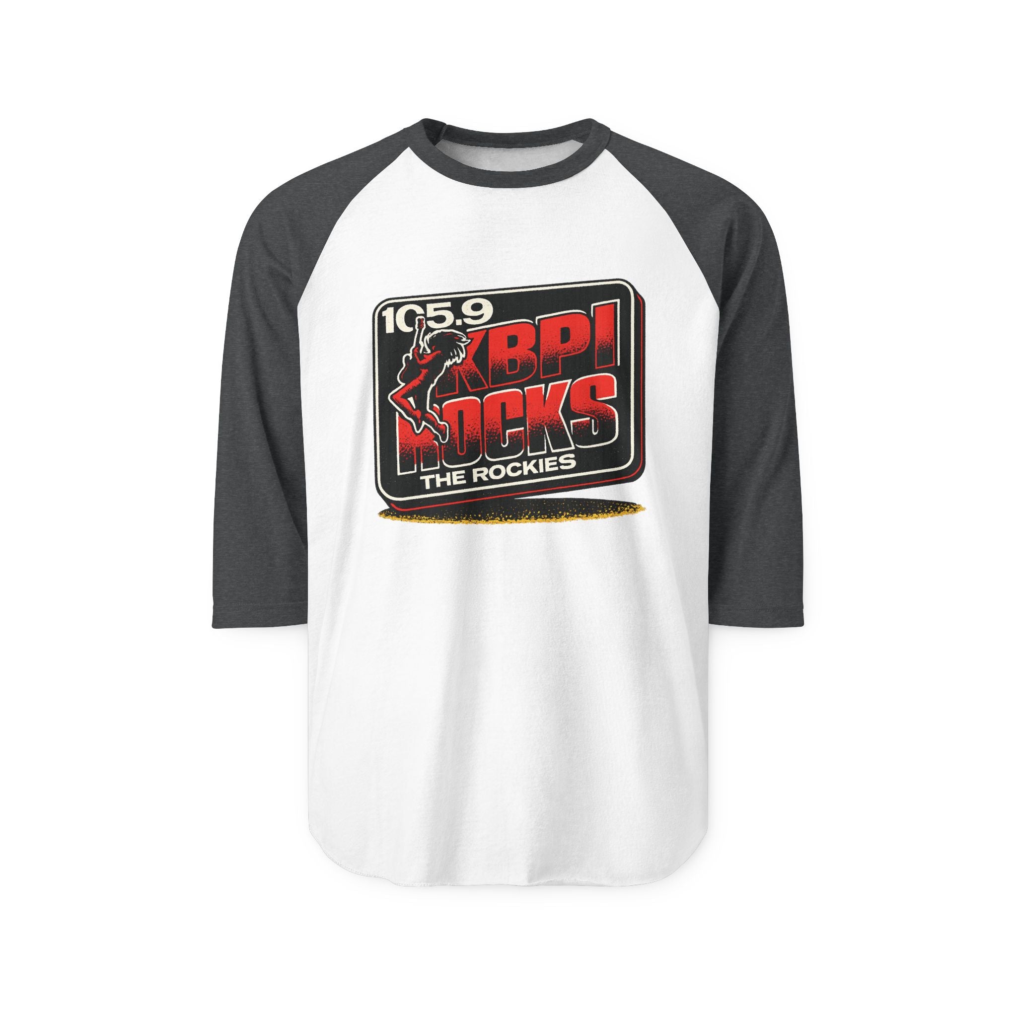 105.9 KBPI ROCKS THE ROCKIES | Retro Baseball Tee