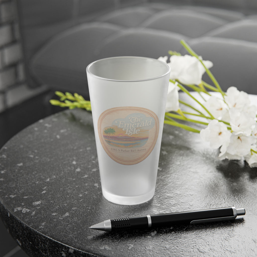 THE EMERALD ISLE | Frosted Pint Glass 16oz