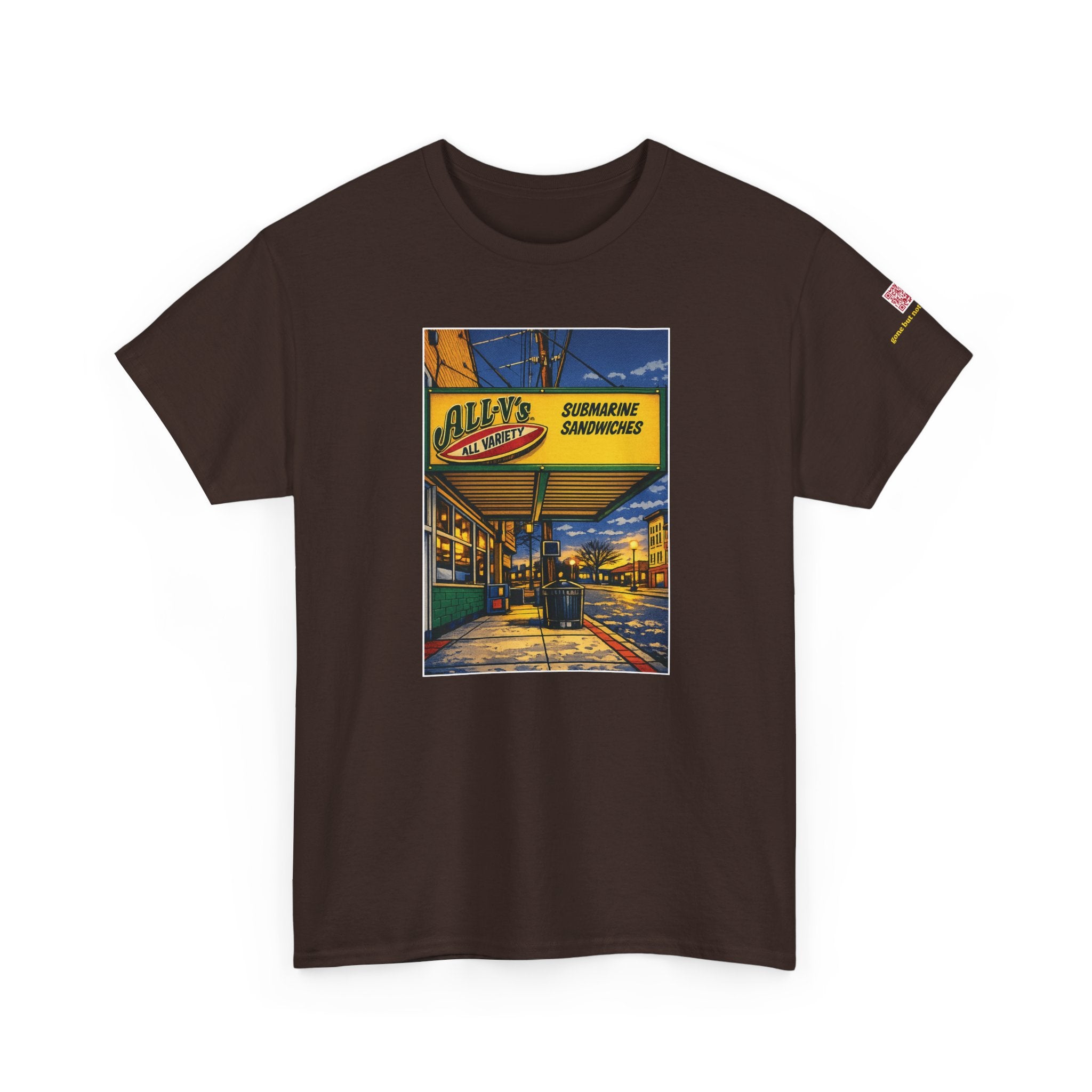 All-V's comic style design- vintage Denver gear
