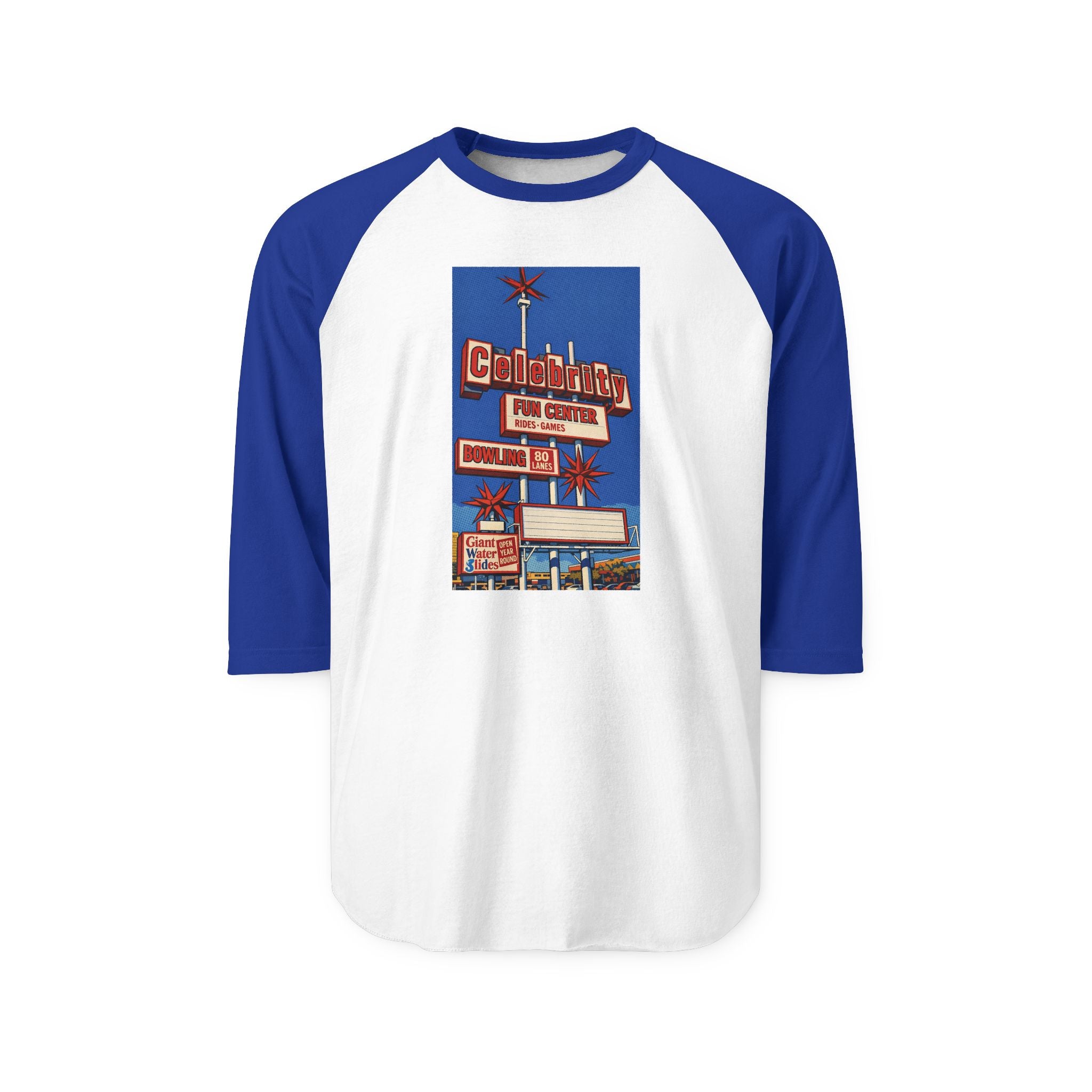 CELEBRITY FUN CENTER | Retro Baseball Tee