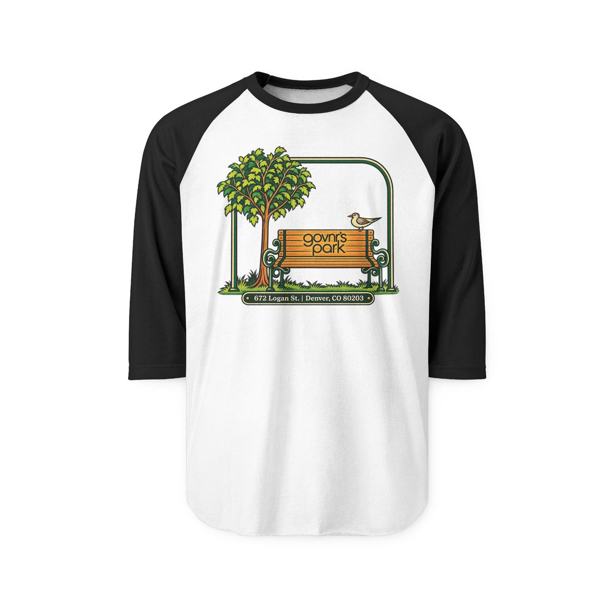 GOVNRS PARK | Retro Baseball Tee