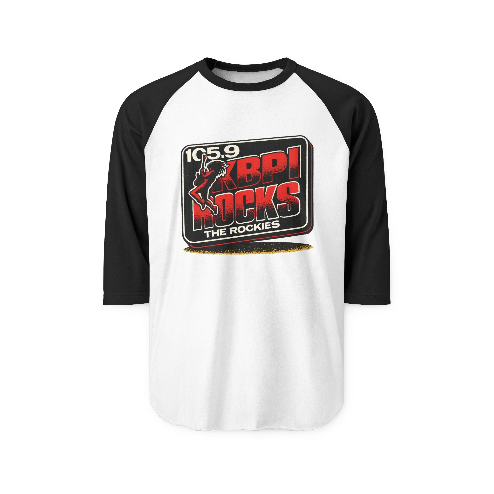 105.9 KBPI ROCKS THE ROCKIES | Retro Baseball Tee