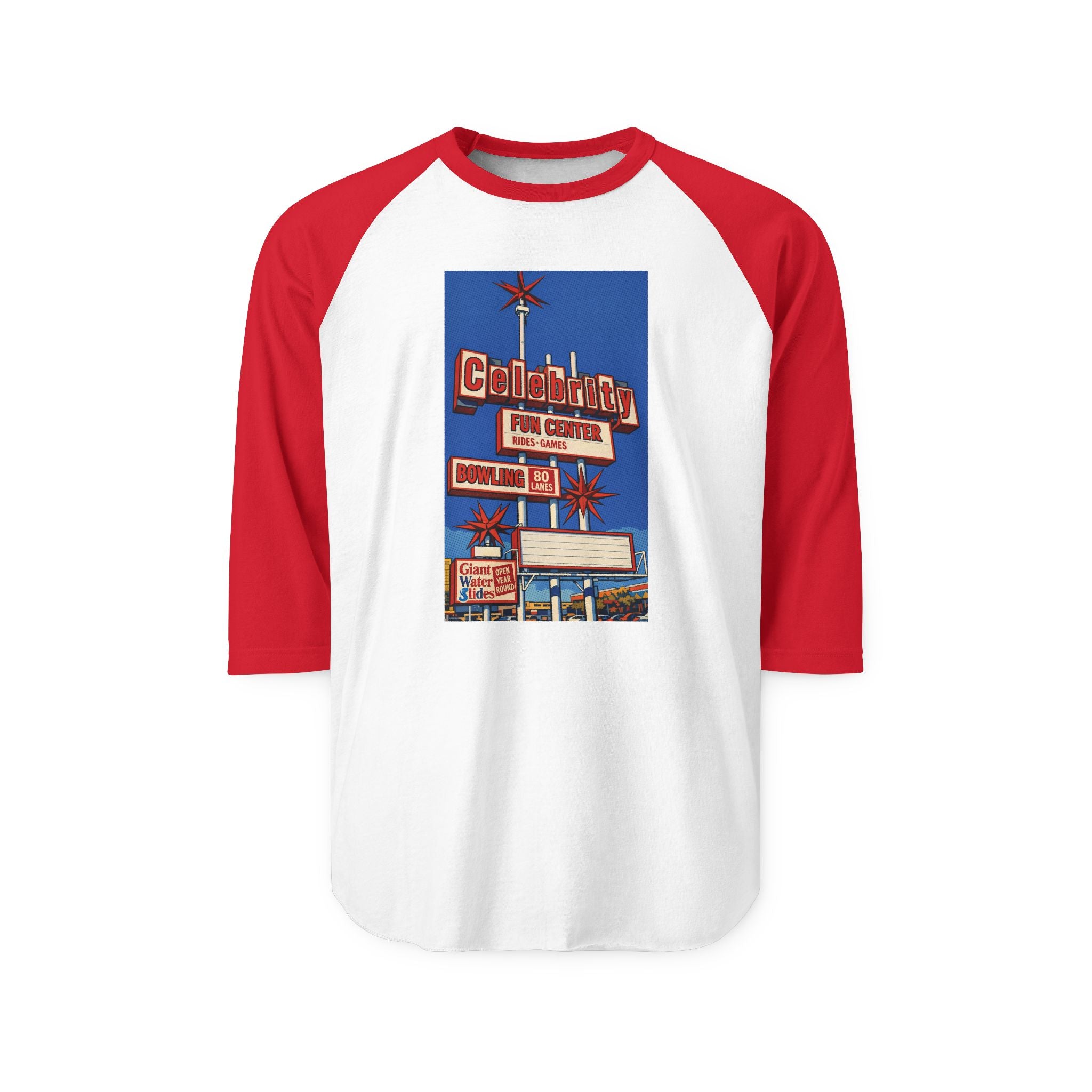 CELEBRITY FUN CENTER | Retro Baseball Tee