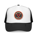 Triangle Bar Trucker Hat — Vintage Sailboat Foam Cap