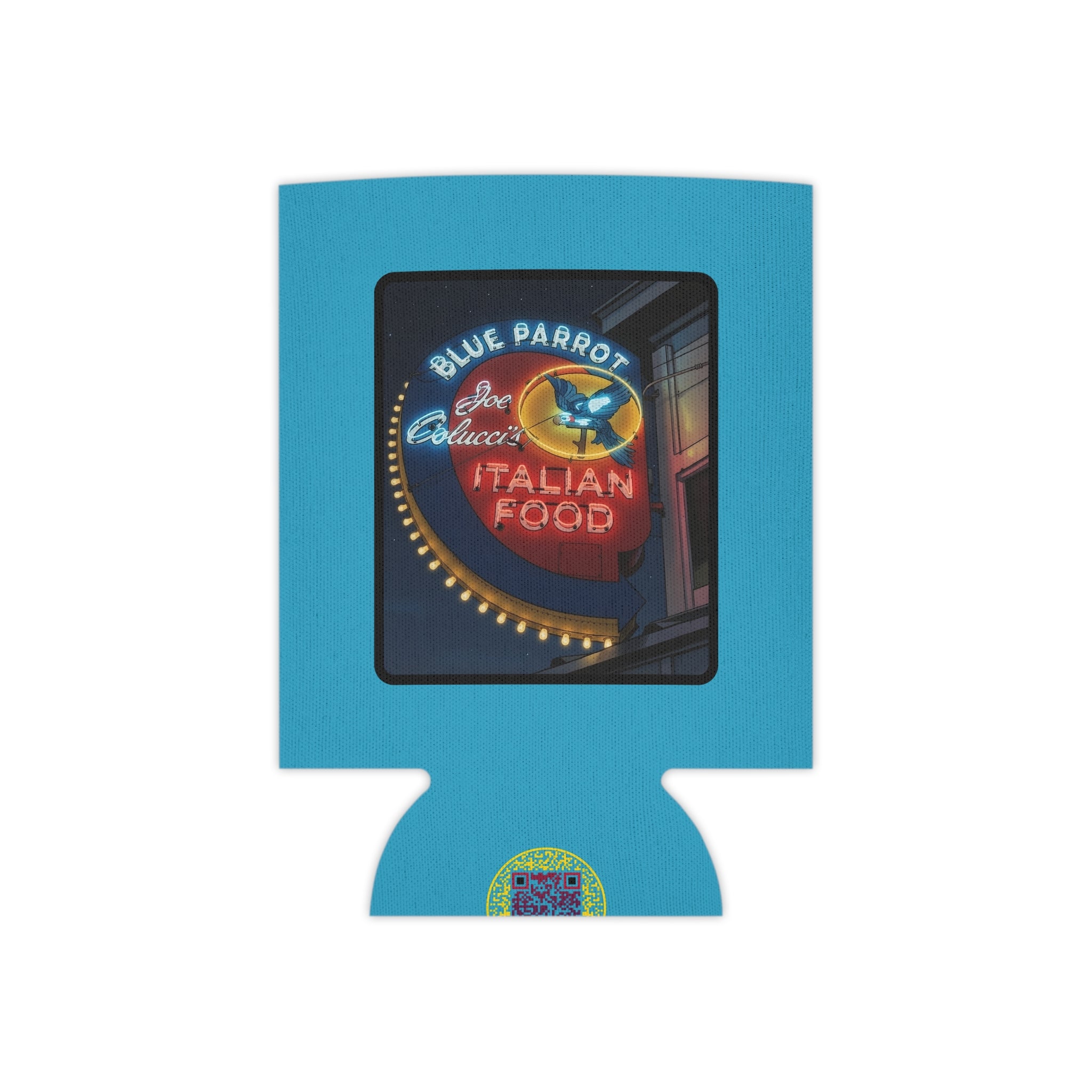 Blue Parrot Can Cooler —  Native303 Vintage Denver