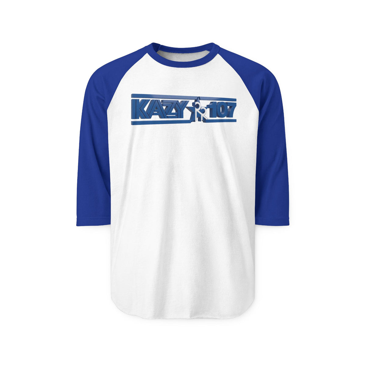 107 FM KAZY | Retro Baseball Tee