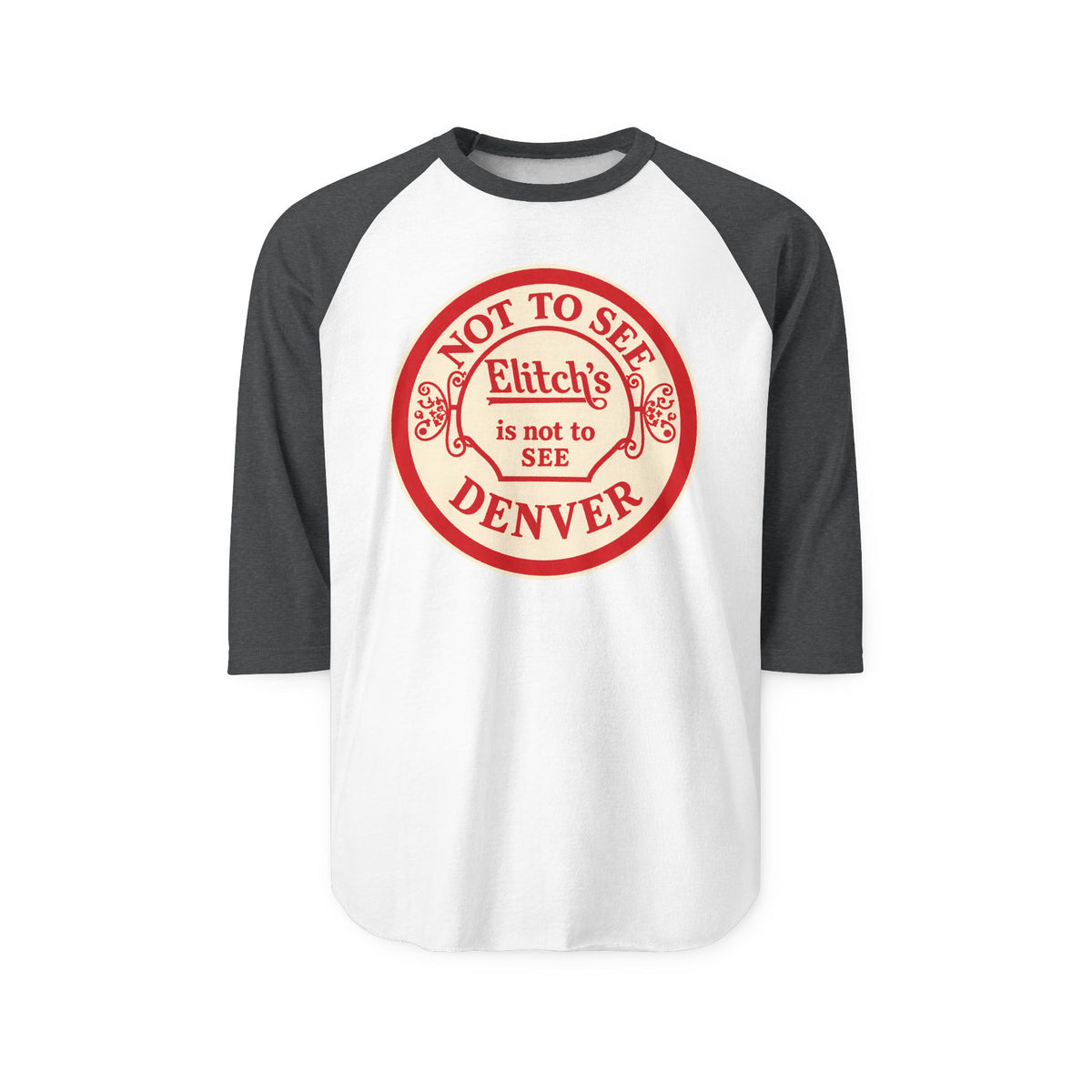 ELITCH GARDENS RED| Retro Baseball Tee