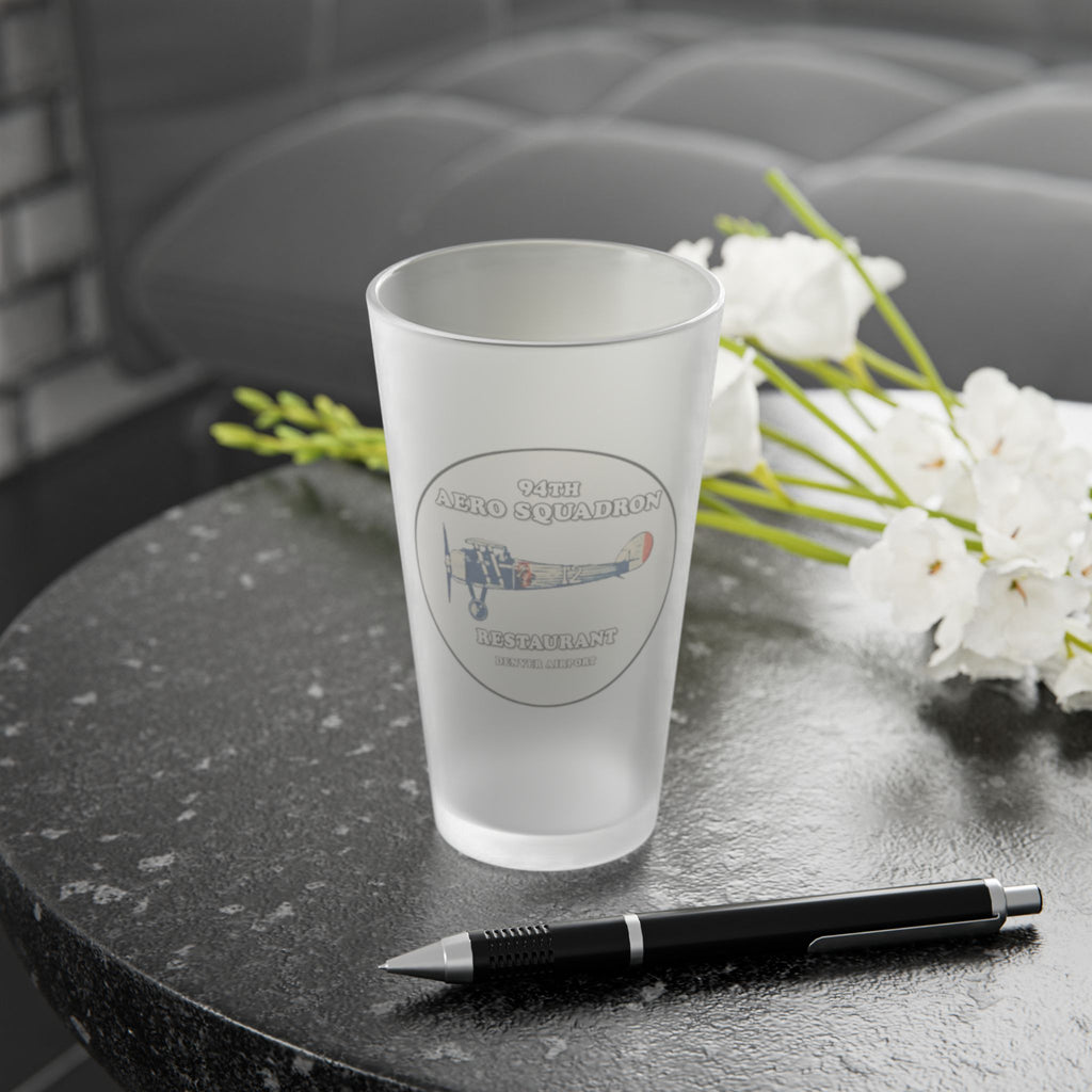94TH AER0 SQUADRON | Frosted Pint Glass 16oz