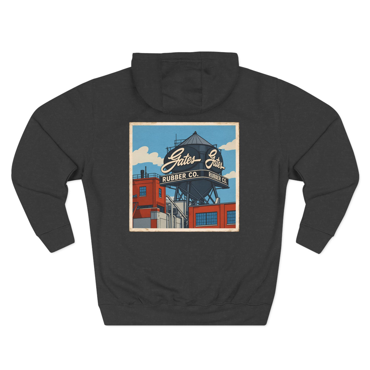 GATES WATER TOWER - cartoon style - Hoodie
