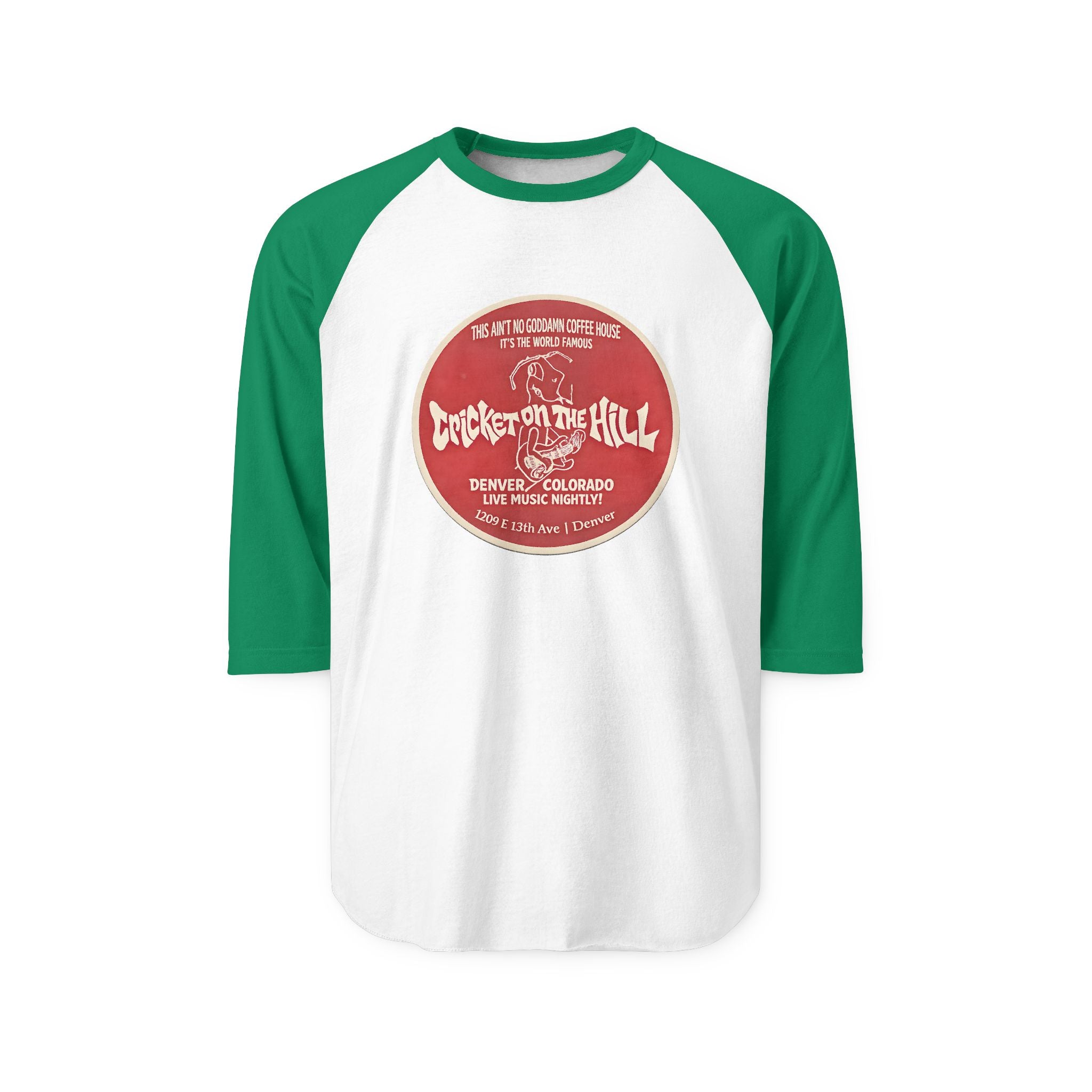 CRICKET ON THE HILL | Retro Baseball Tee