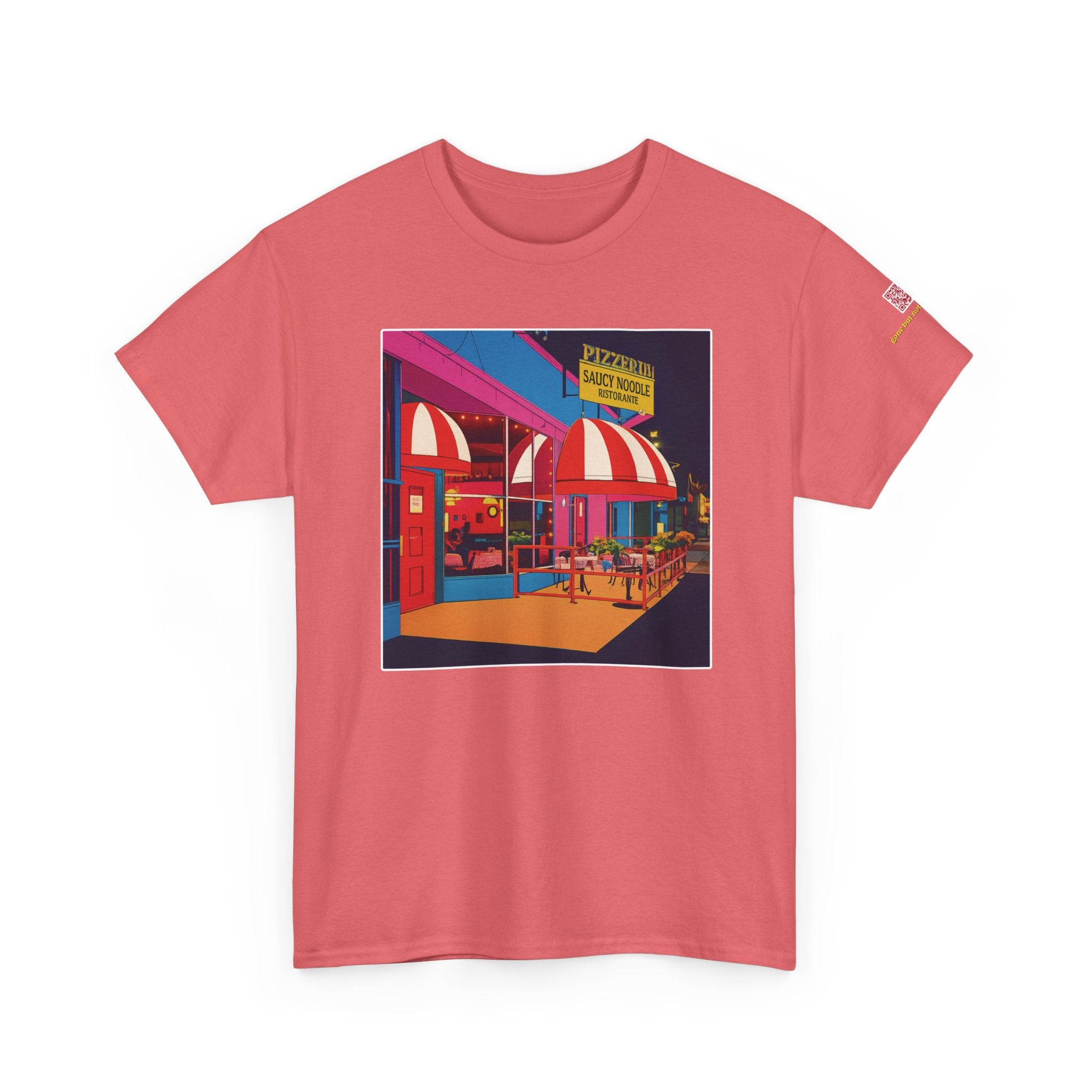 The Saucy Noodle pop art comic style - vintage Denver gear