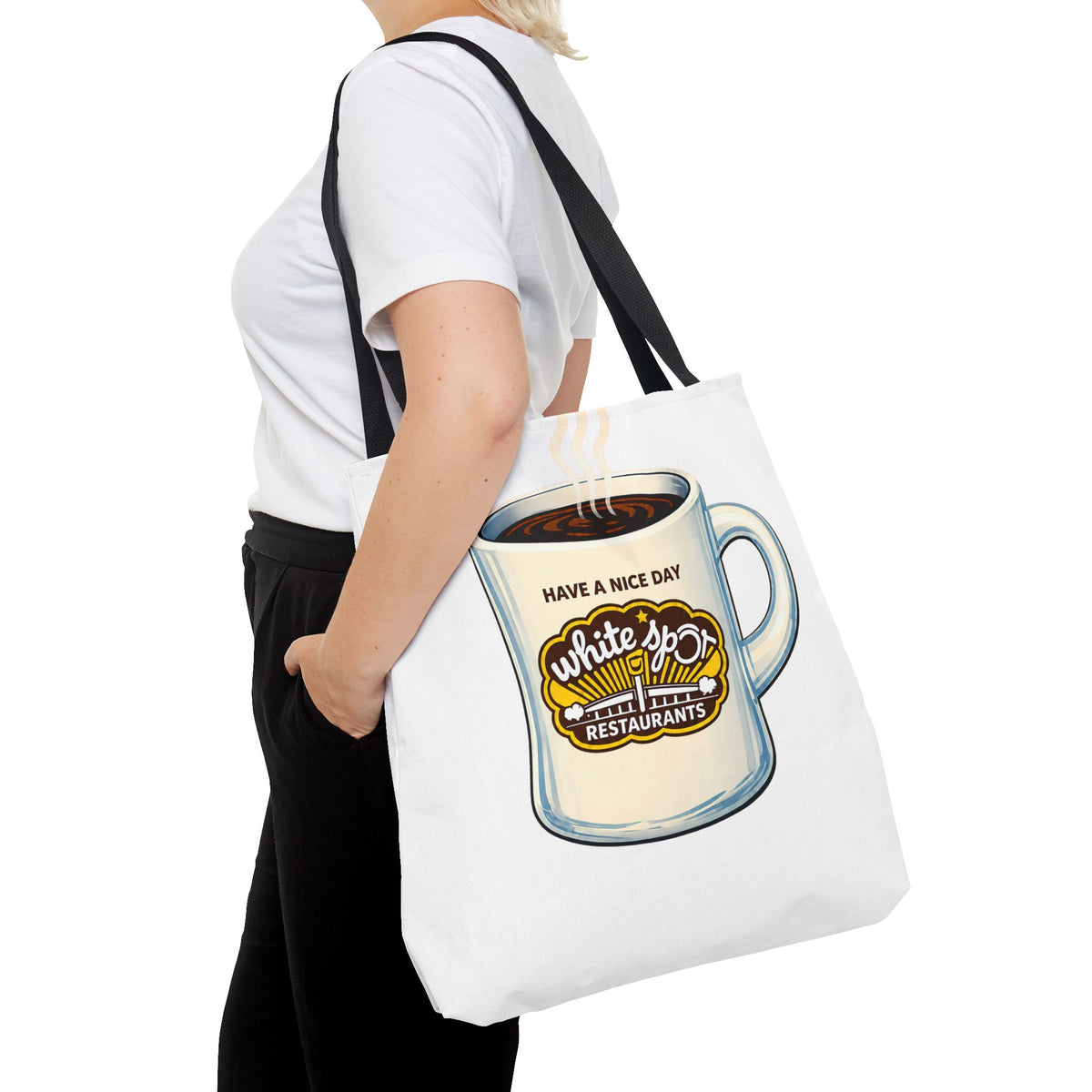 White Spot Mug Tote