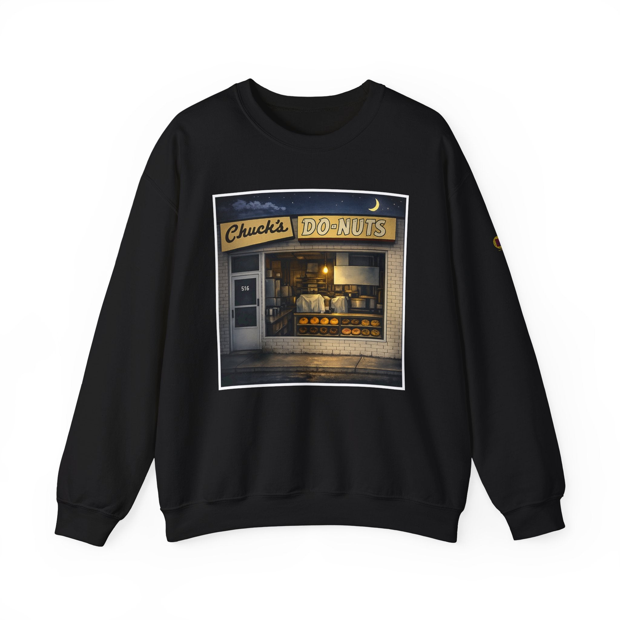 Chuck's Donuts nightscene | Native303 Sweatshirt