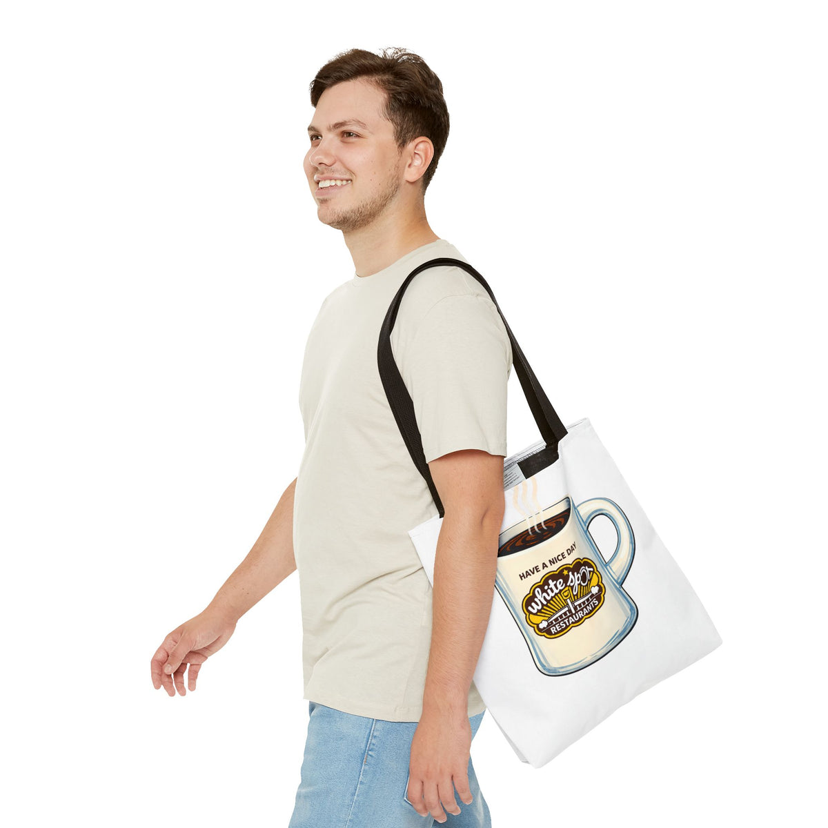 White Spot Mug Tote