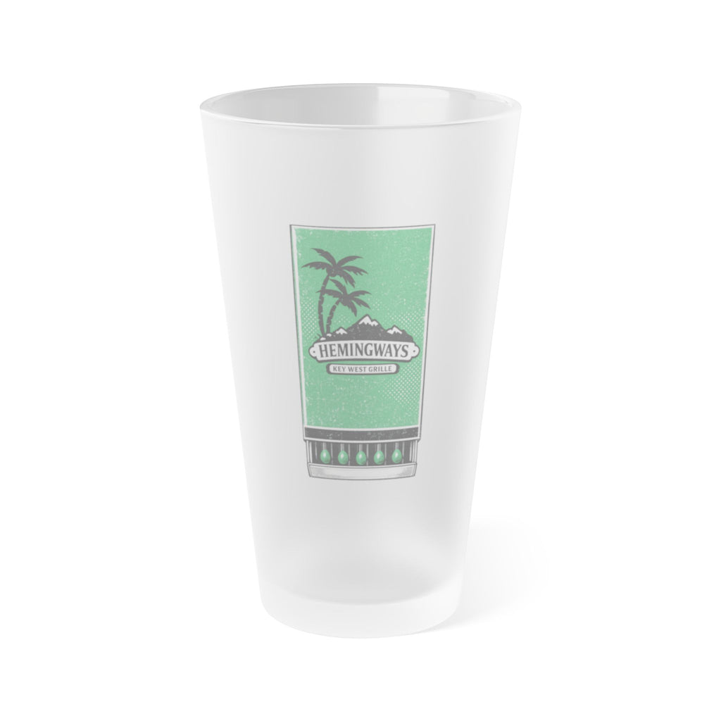 Hemingway's Frosted Pint Glass 16oz