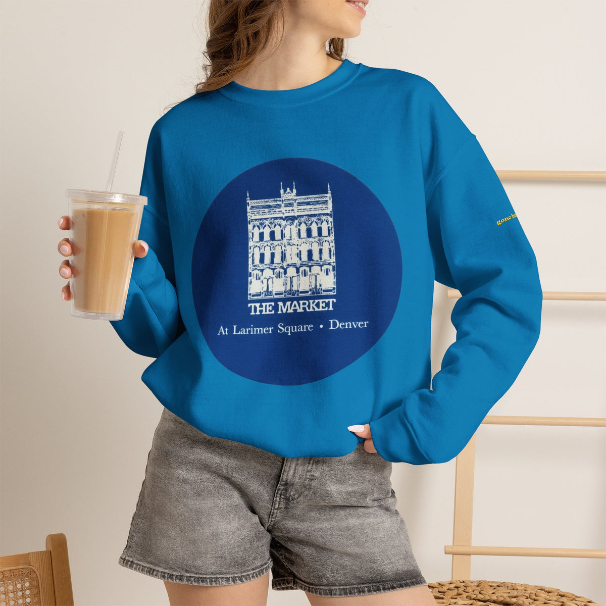 The Market - blue coaster | Native303 Sweatshirt