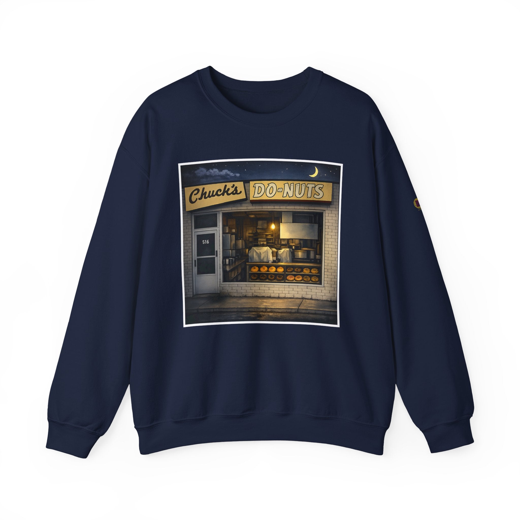 Chuck's Donuts nightscene | Native303 Sweatshirt