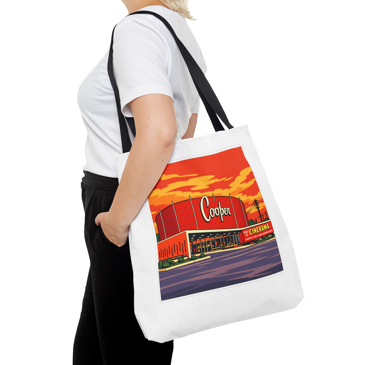 Cooper Theater (comic pop style) Tote