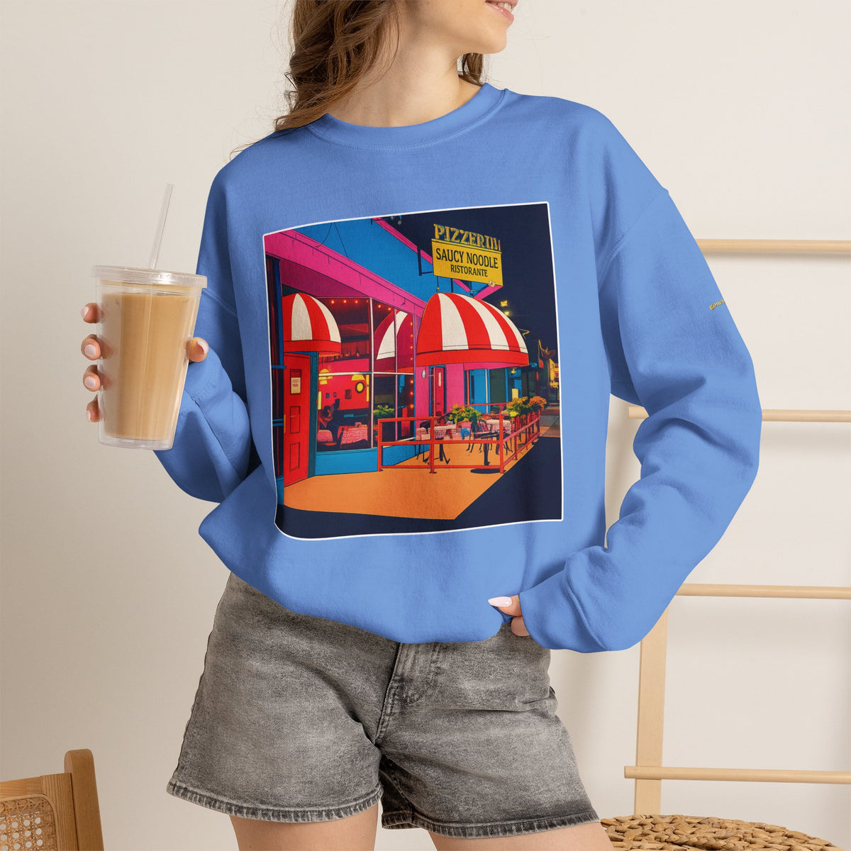 Saucy Noodle pop art comics style  | Native303 Sweatshirt