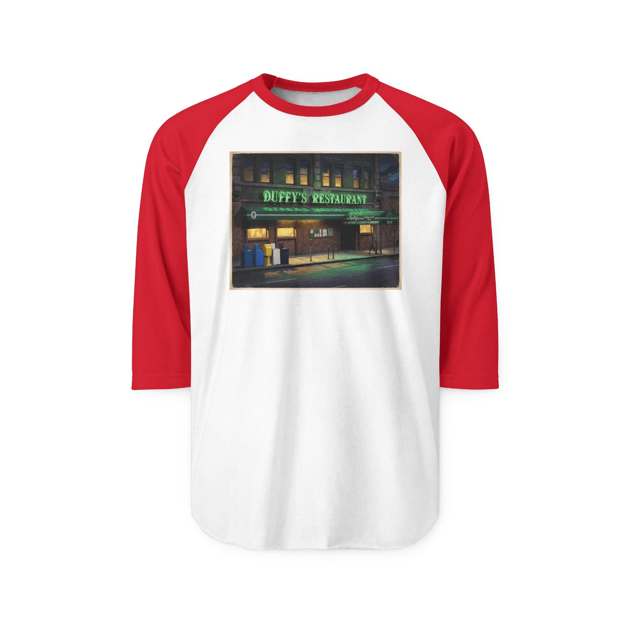 Duffy's Restaurant | Retro Baseball Tee