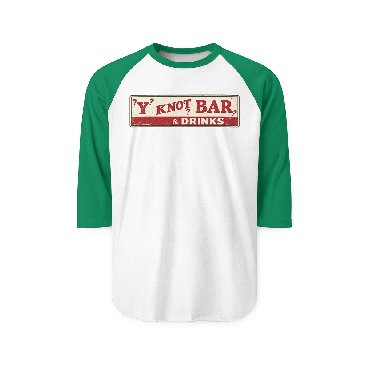 Y NOT BAR and drinks | Retro Baseball Tee
