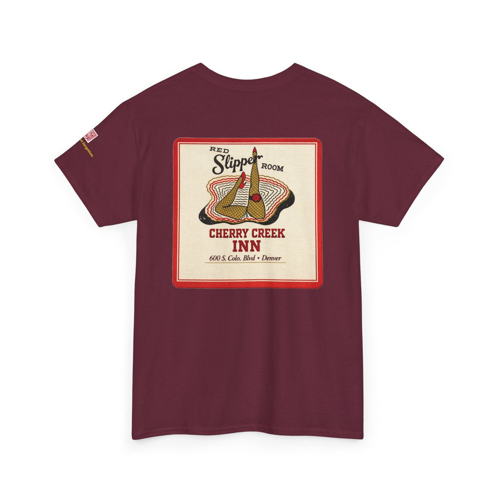 CHERRY CREEK INN - RED SLIPPER - vintage Denver gear