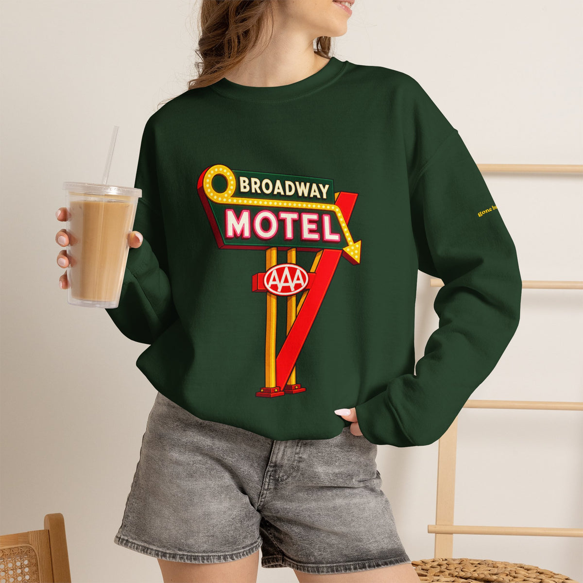 Broadway Motel sign | Native303 Sweatshirt