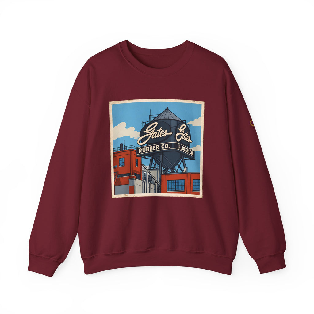 Gate's Rubber Company water tower - cartoon style | Native303 Sweatshirt