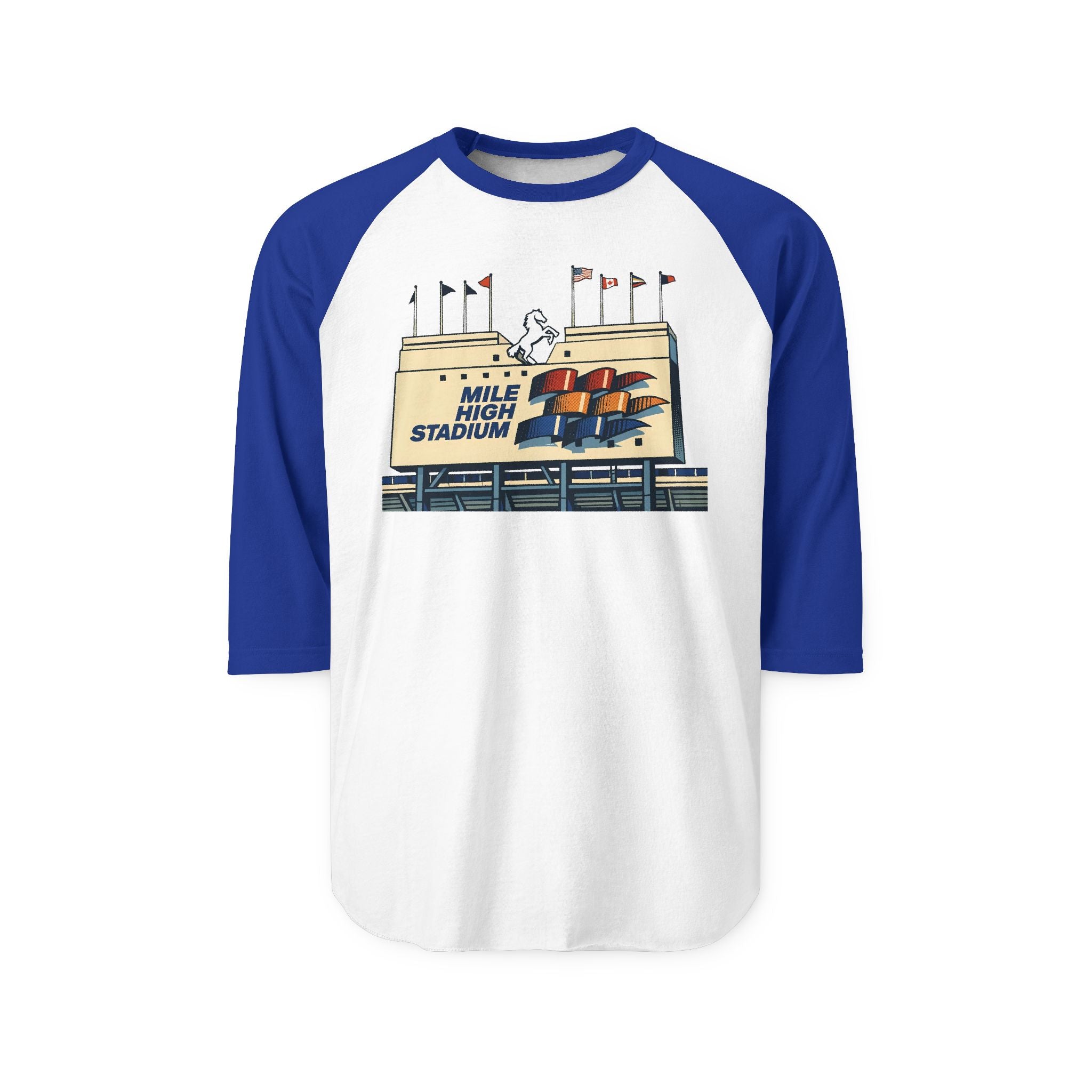 MILE HIGH STADIUM | Retro Baseball Tee