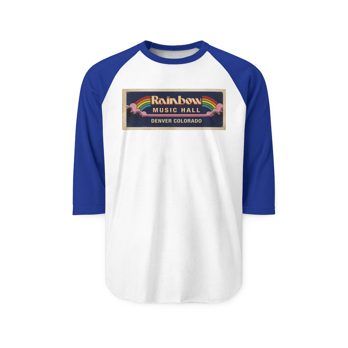 RAINBOW MUSIC HALL | Retro Baseball Tee