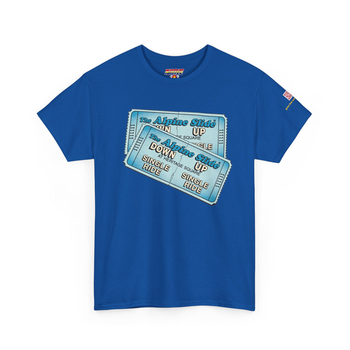 Alpine Slide comic style design- vintage Denver gear